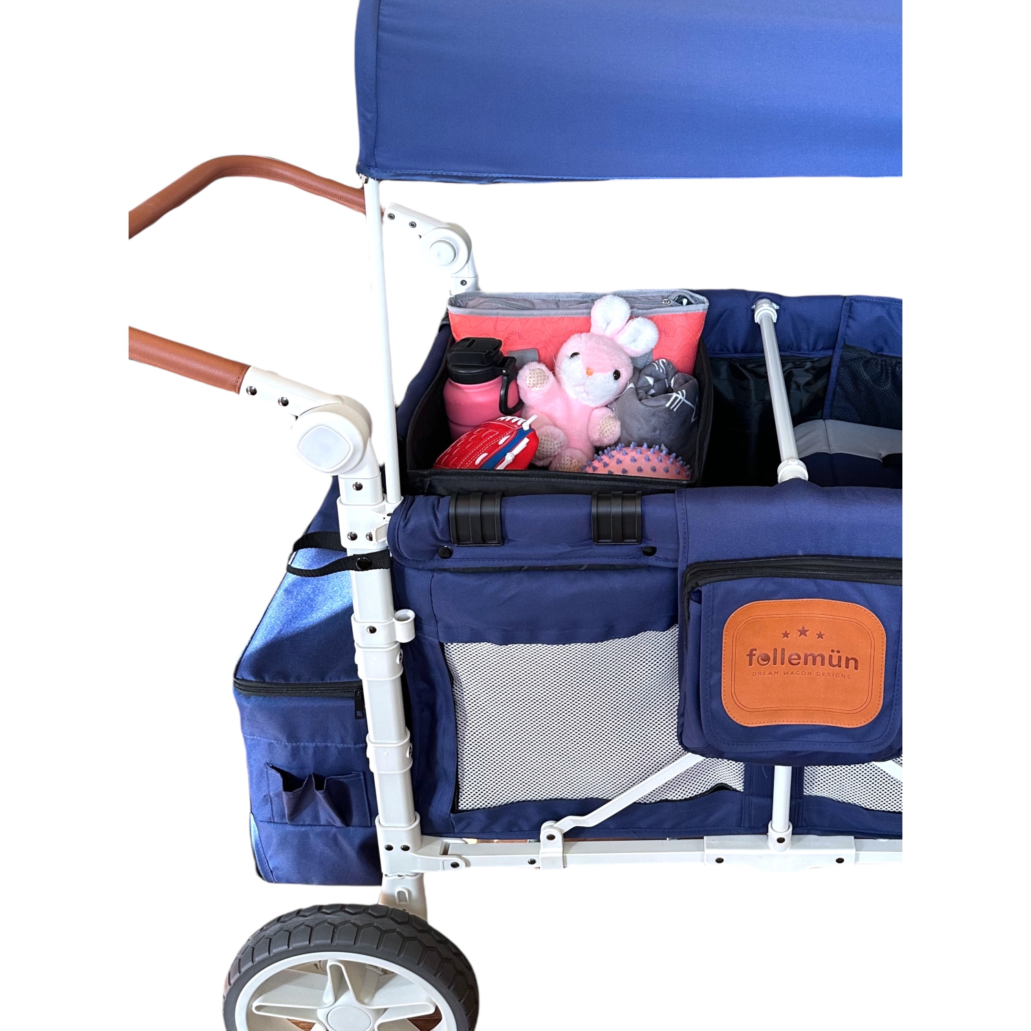 Follemün Wagon Shopping Basket - Black