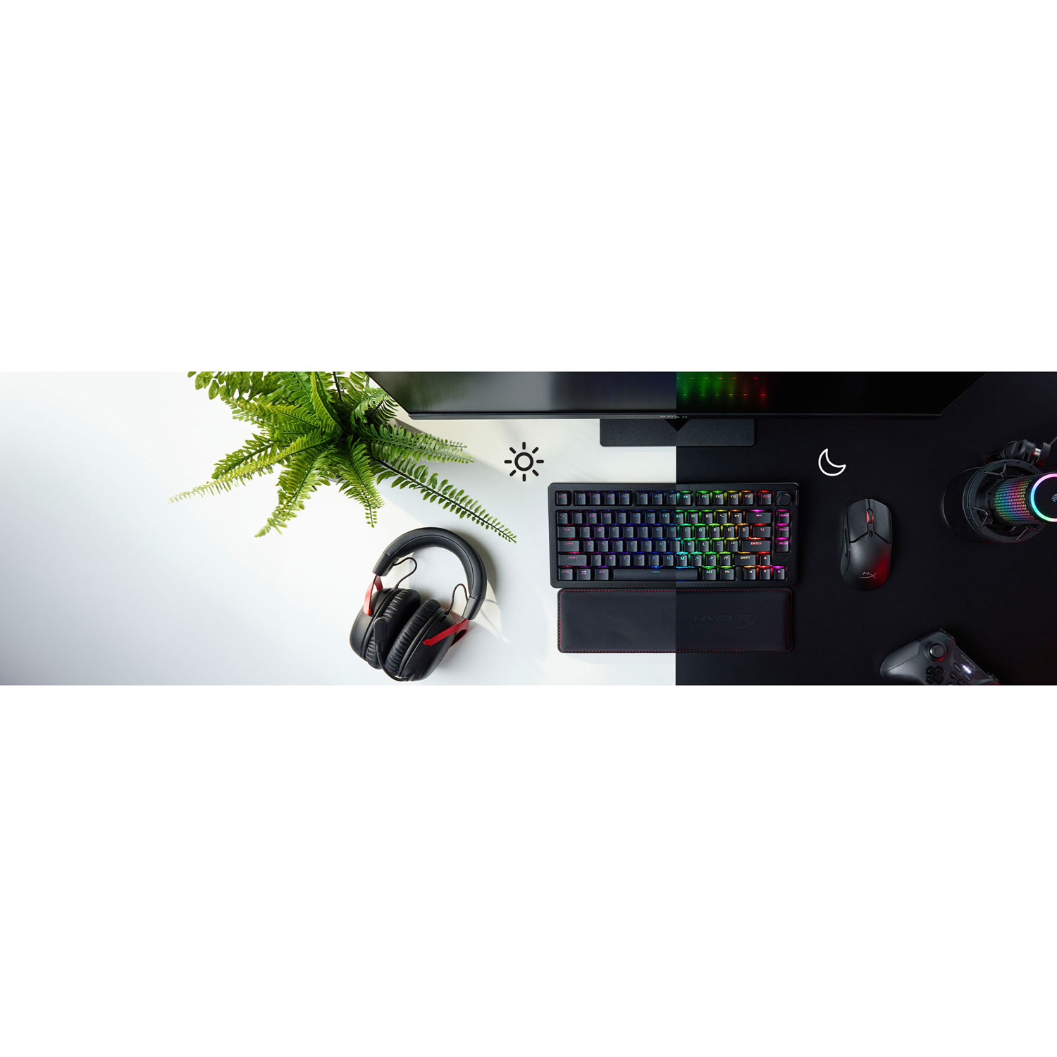 HyperX Alloy Rise 75 Bluetooth Backlit Mechanical Ergonomic Gaming Keyboard