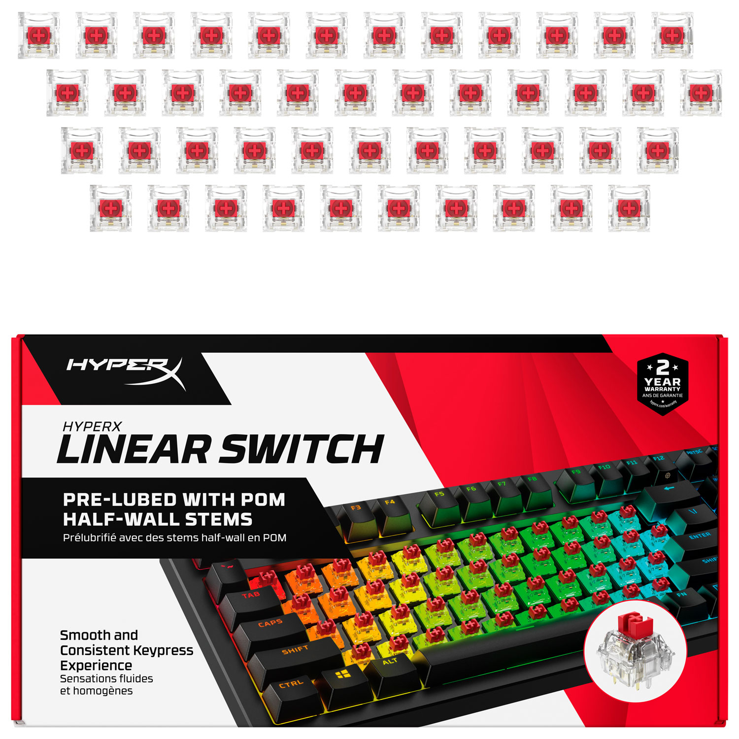 Ensemble de touches linéaires HyperX