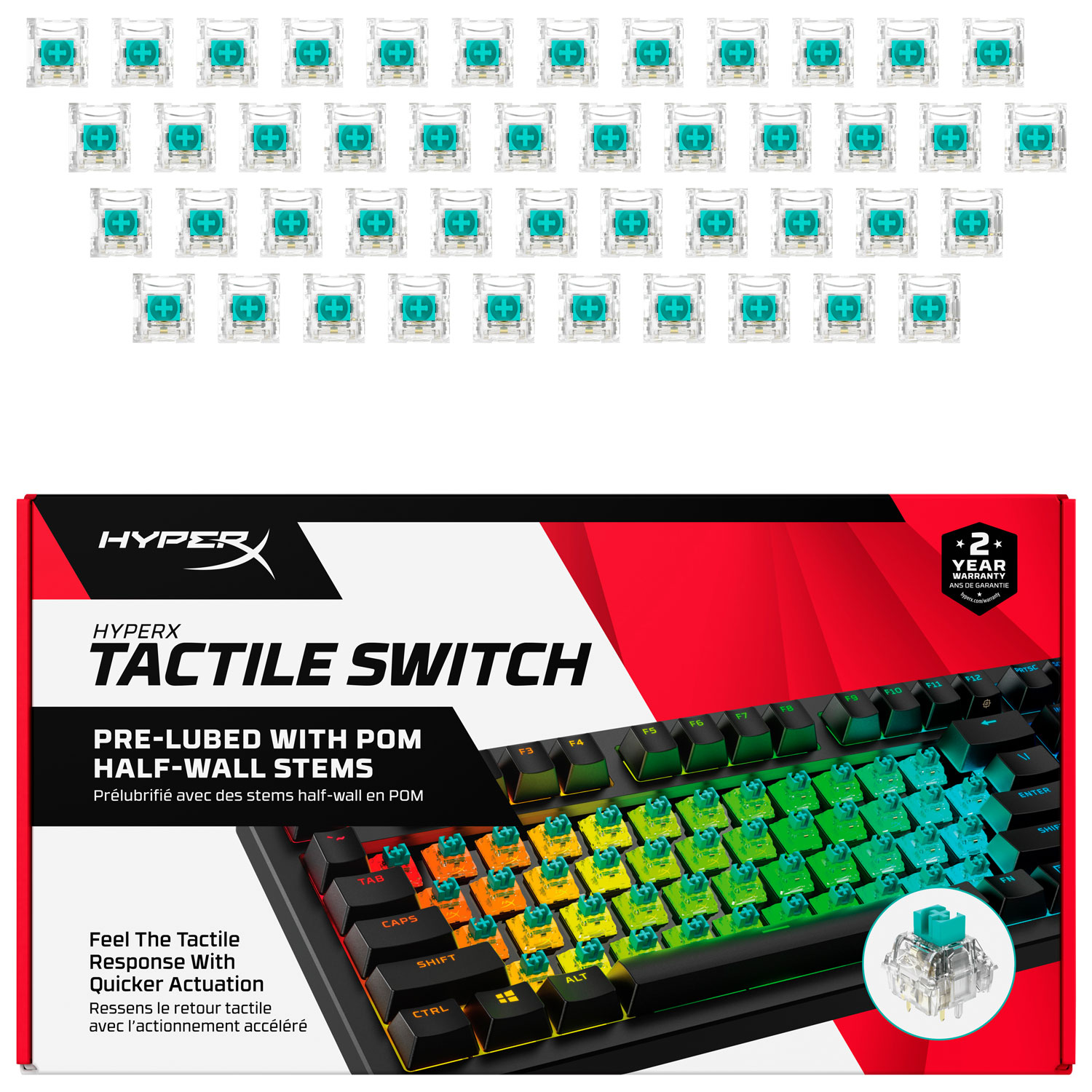 Ensemble de touches tactiles HyperX