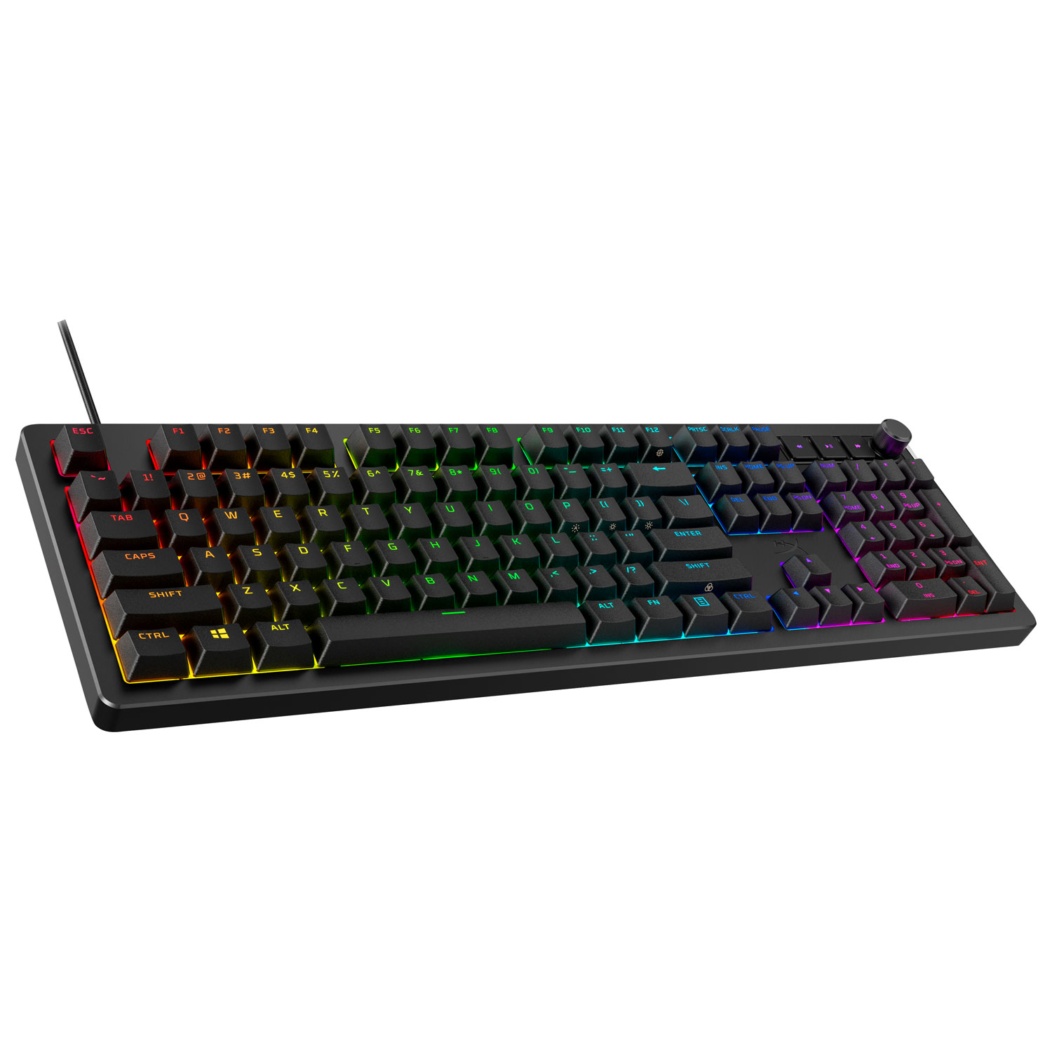 Clavier de jeu mécanique ergonomique pleine grandeur rétroéclairé Alloy Rise 75 de HyperX
