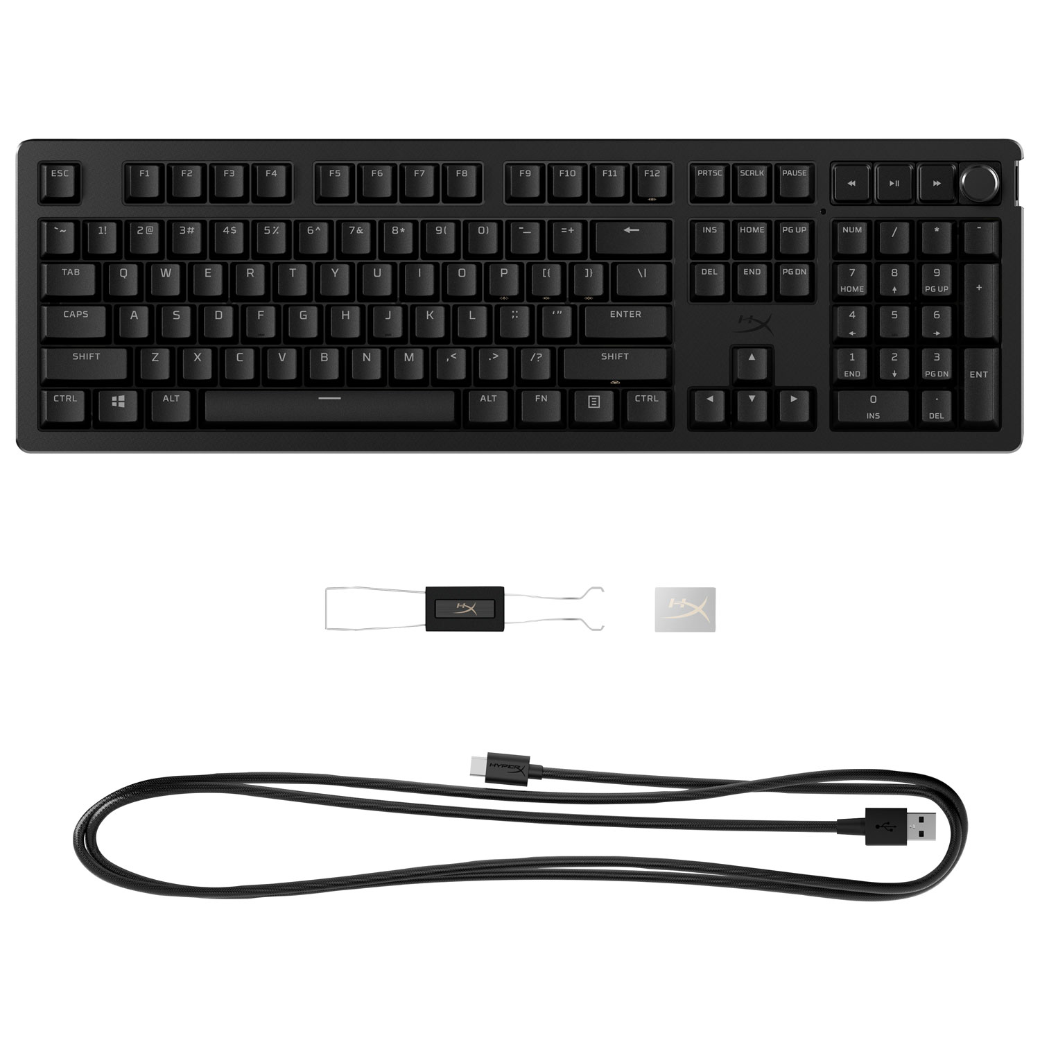 Clavier de jeu mécanique ergonomique pleine grandeur rétroéclairé Alloy Rise 75 de HyperX