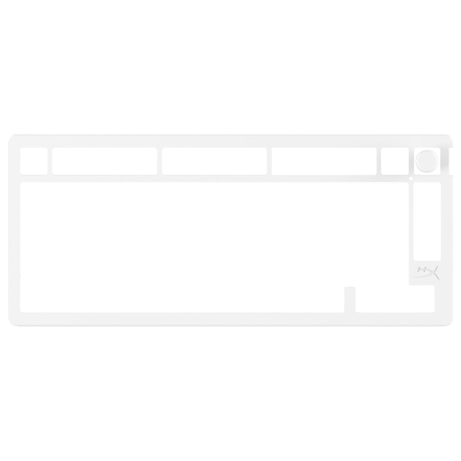 HyperX Alloy Rise 75 Top Plate & Knob - White