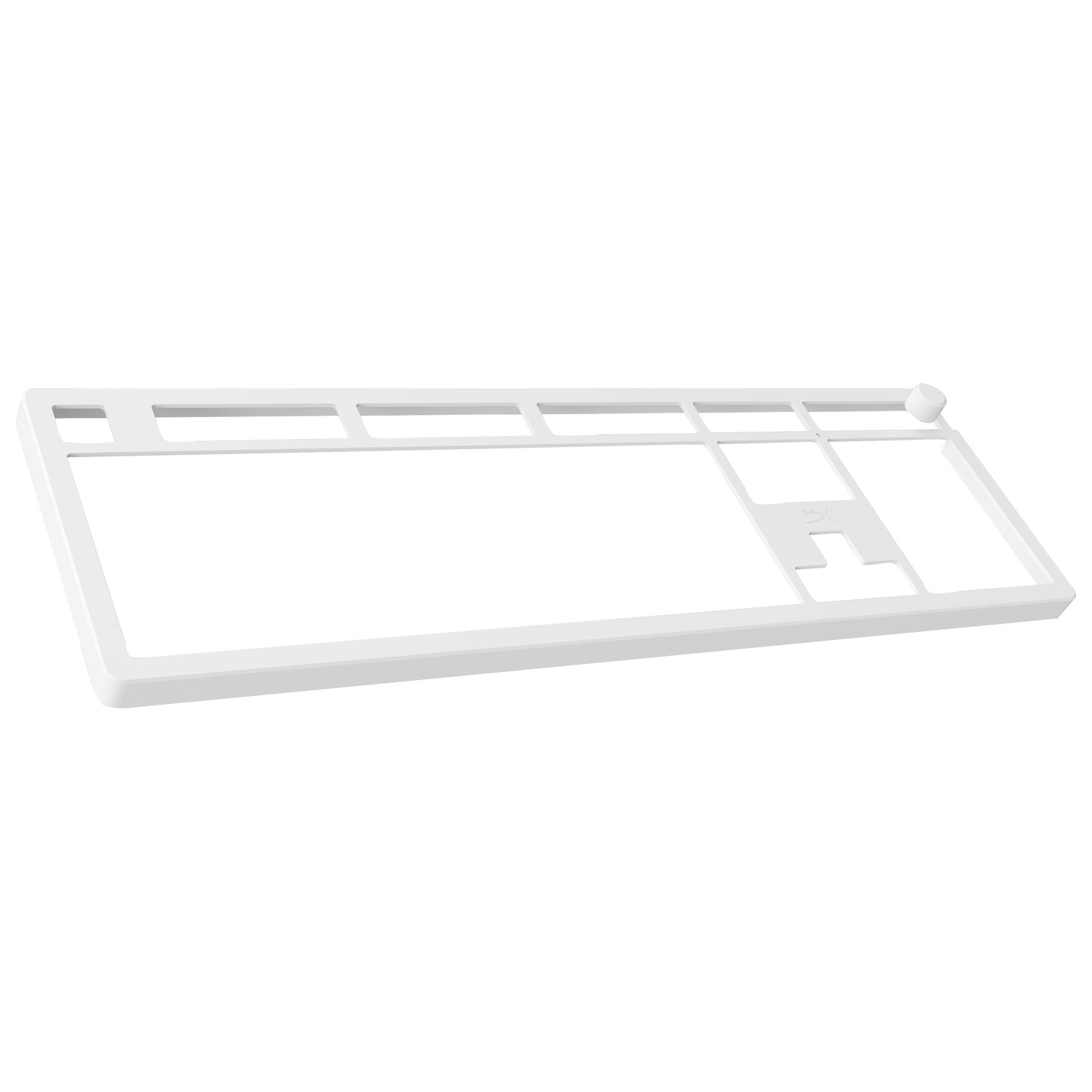 Plaque supérieure pleine grandeur et bouton Alloy Rise de HyperX - Blanc