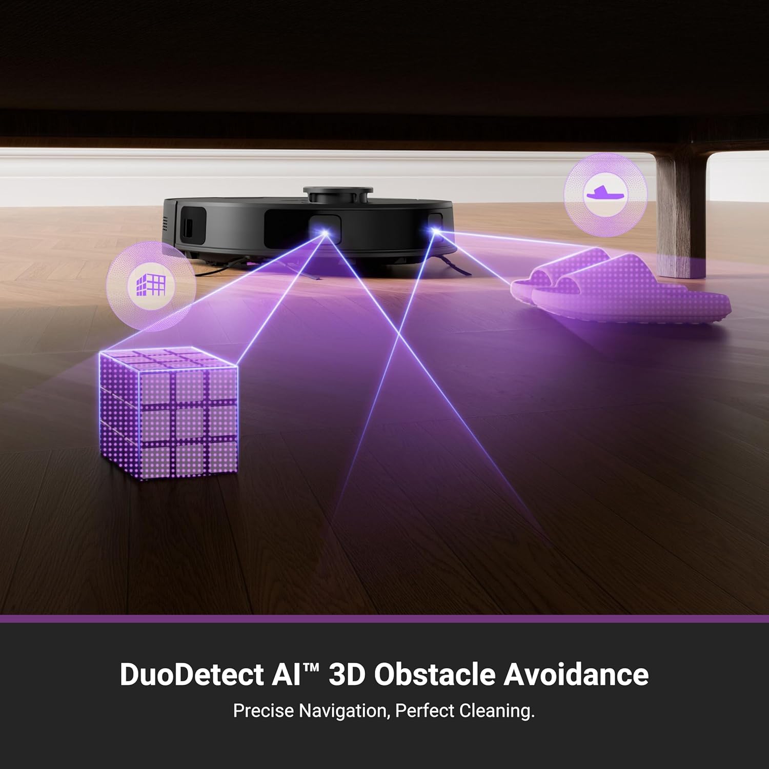 Aspirateur robot E20 Plus d'Eureka avec station de vidage automatique sans sac, aspiration 8000Pa, navigation LiDAR, commande par application,