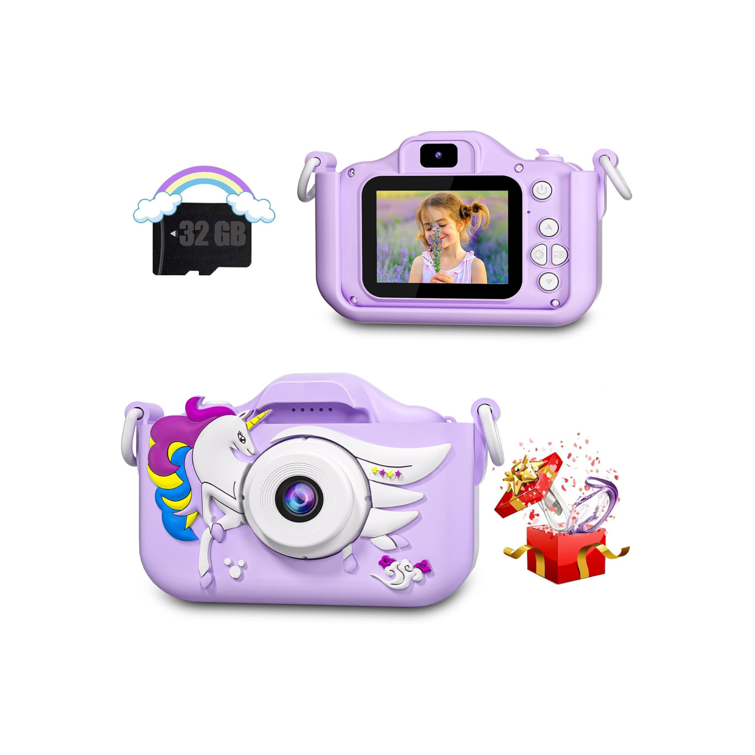Mehiaz Kids Camera Toys for 3 4 5 6 7 8 9 10 11 12 Year Old Boys/Girls, Kids Digital Camera for Toddler with Video