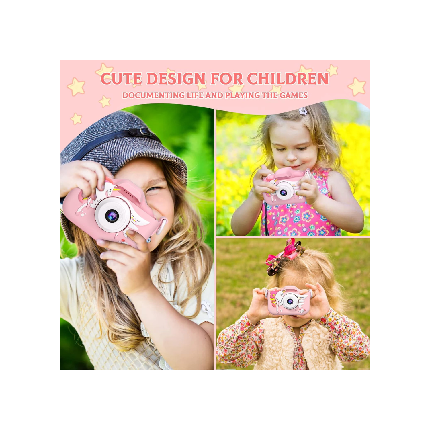 Jouets d'appareil photo pour enfants de CIMELR pour garçons et filles de 3 4 5 6 7 8 9 10 11 12 ans, appareil photo numérique pour tout-petits avec