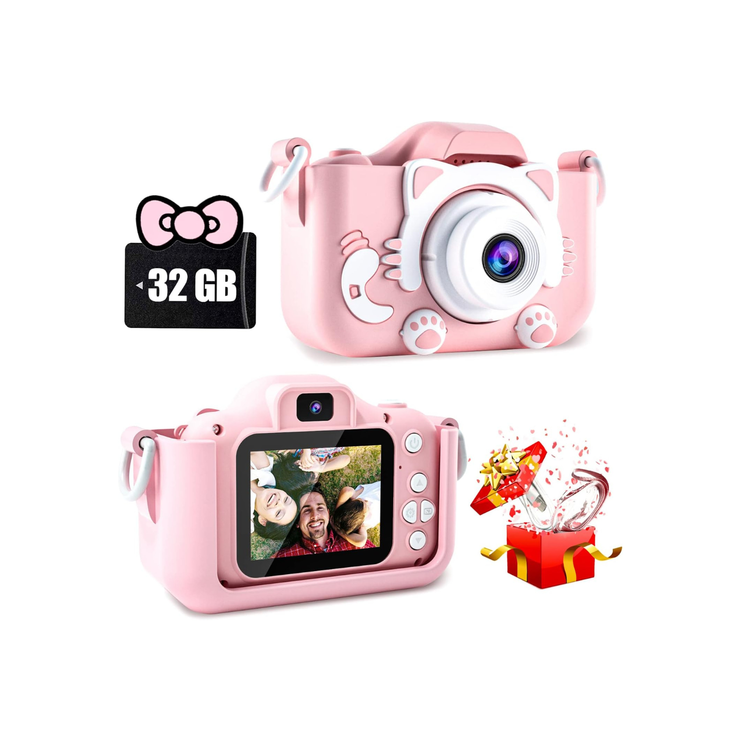 CIMELR Kids Camera Toys for 3 4 5 6 7 8 9 10 11 12 Year Old Boys/Girls, Kids Digital Camera for Toddler with Video