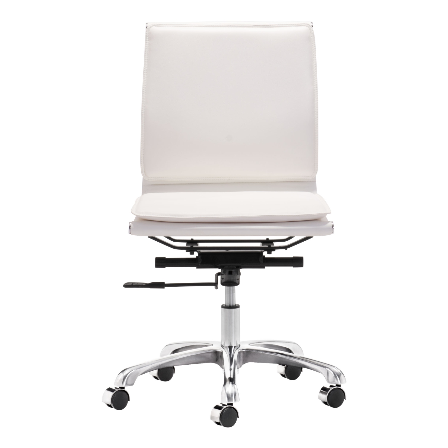 Lider Plus Armless Office Chair White