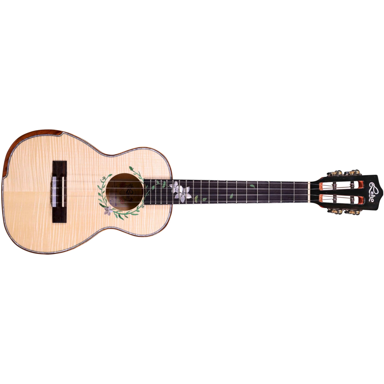 Leho All Solid Flame Maple Tenor Ukulele