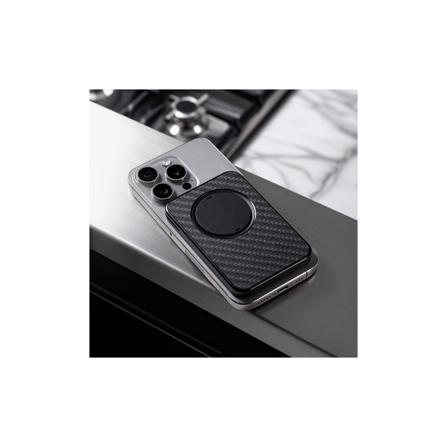 OhSnap Grip Wallet - Carbon Fiber