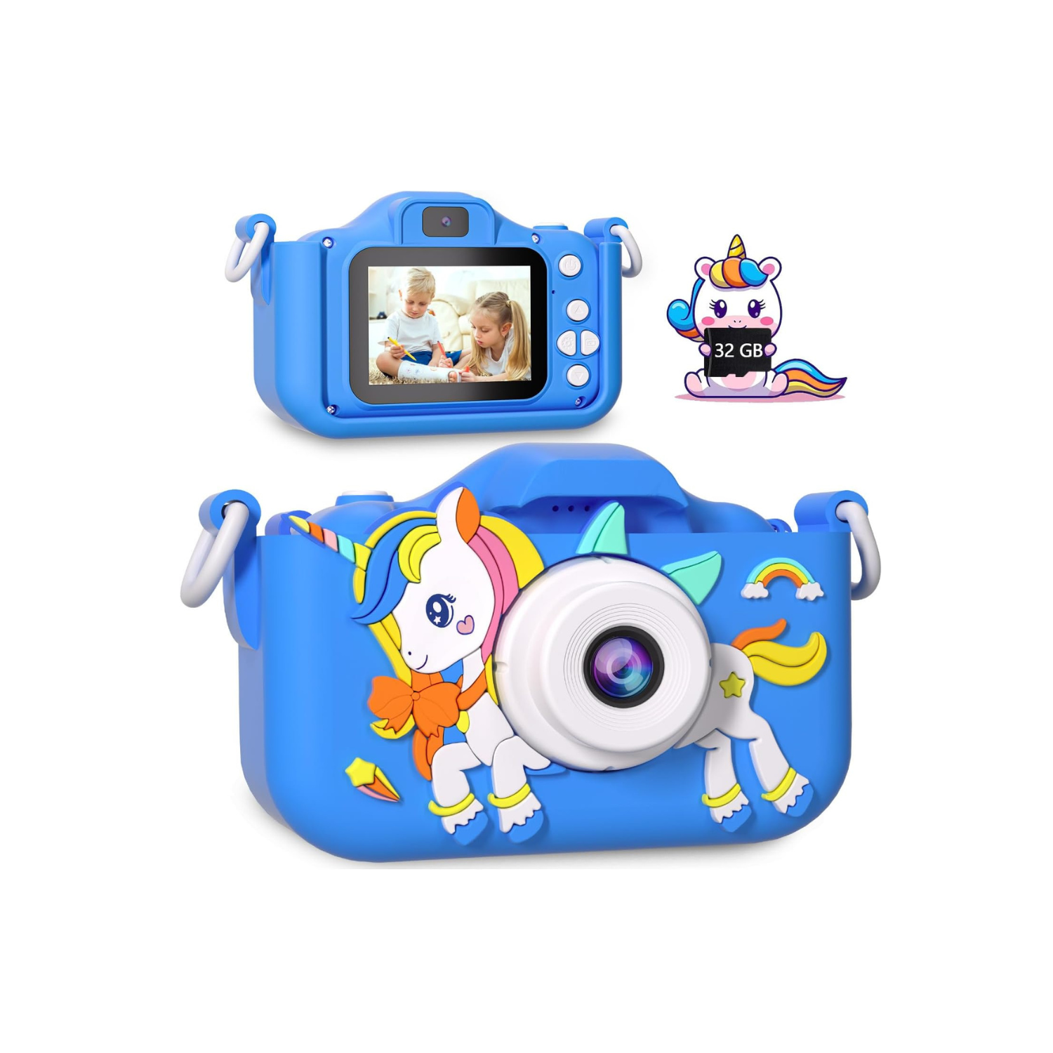 Kids Camera Toddler Camera for Girls, Christmas Birthday Gifts for Girls Age 3-6, Kids Digital Camera for 7 8 9 10 12 Year Old, Selfie Camera for