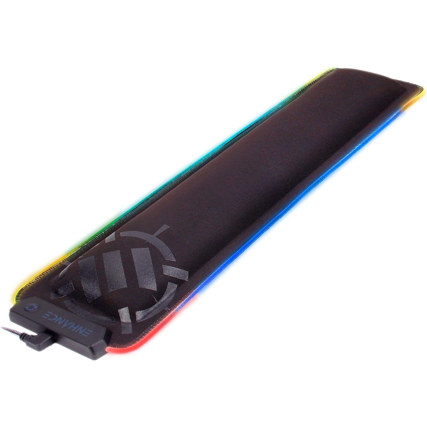 Repose-poignets LED D'AMÉLIOREZ VOTRE poignet avec soutien en mousse à mémoire souple pour claviers pleine grandeur – Repose-poignet avec 7 couleurs