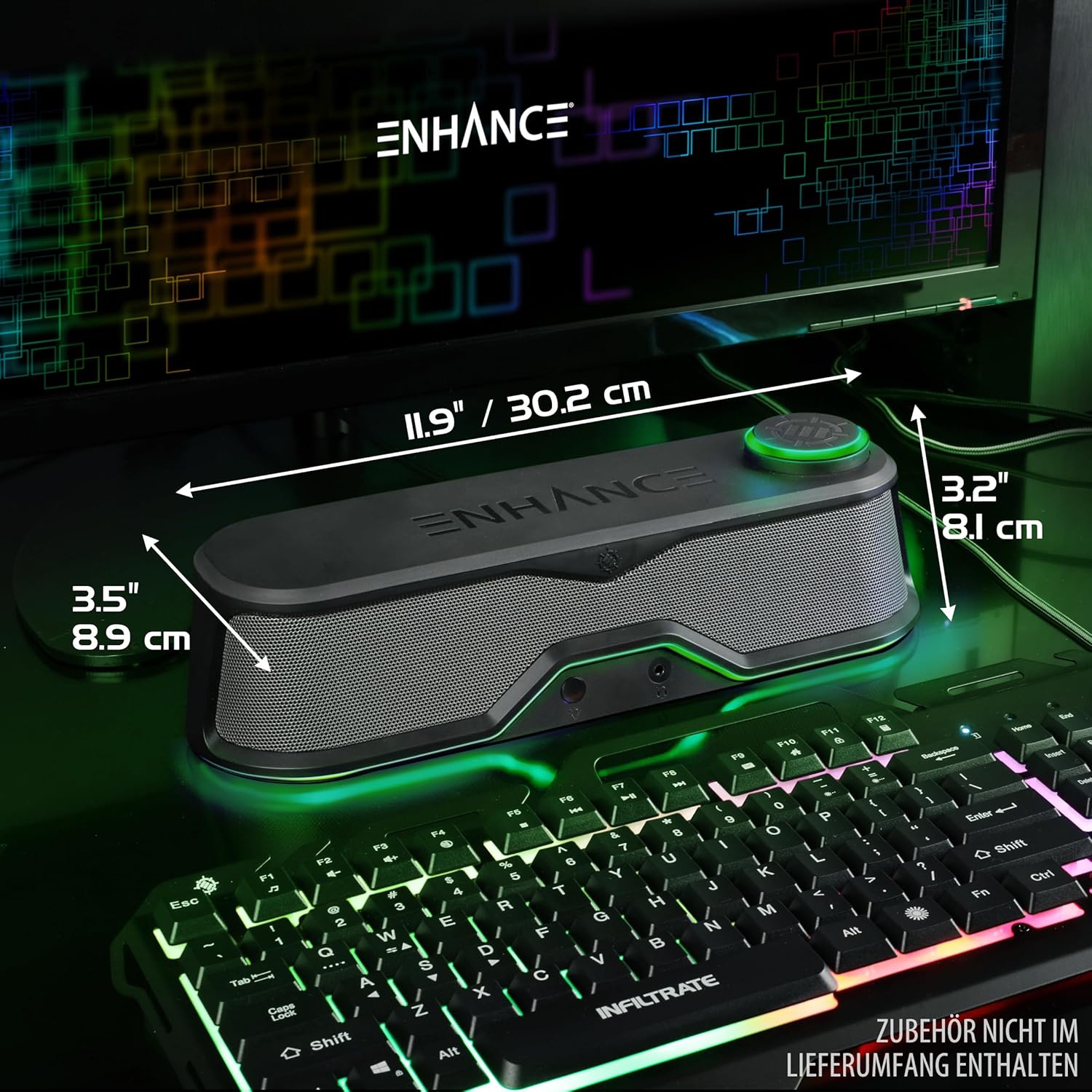 ENHANCE SB1 USB PC Soundbar with 10W Peak