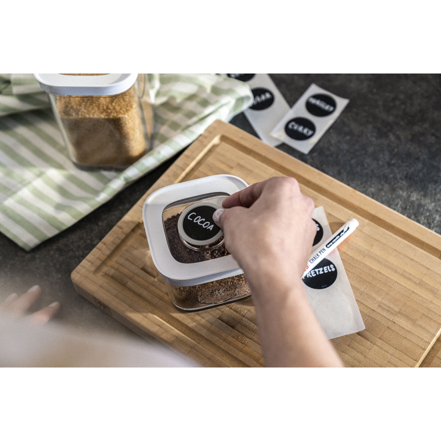 ZWILLING Fresh & Save CUBE Cube Set Labels And Chalk Pen, 11 Piece