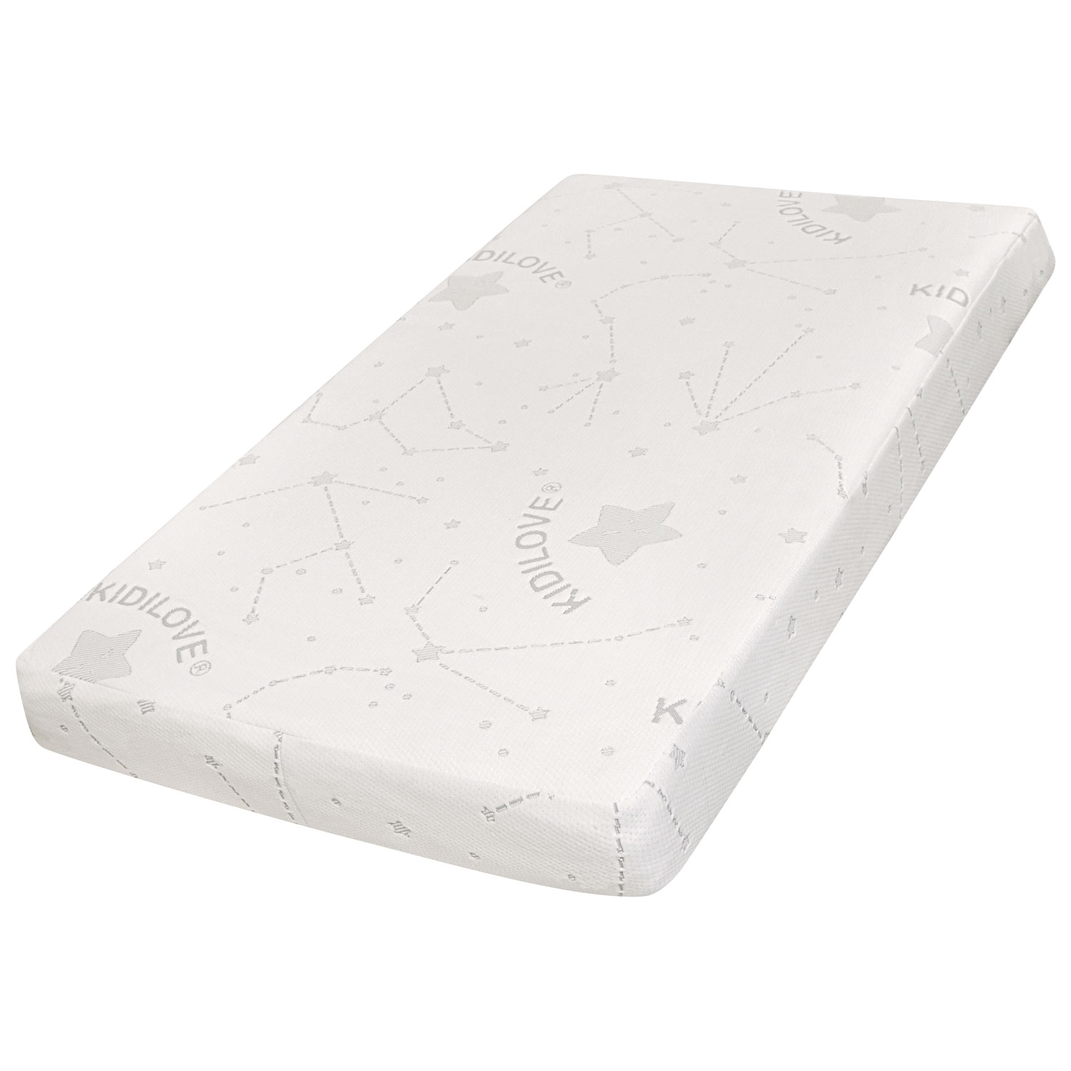 Dream On Me Kidilove Comfort Water Resistant Cotton Crib Mattress - Star Print