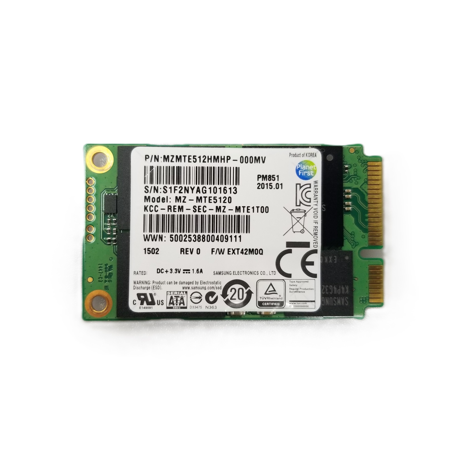 SSD interne mSATA 512&nbsp;Go remis à neuf, SATA III (générique) BYC-MSATA512