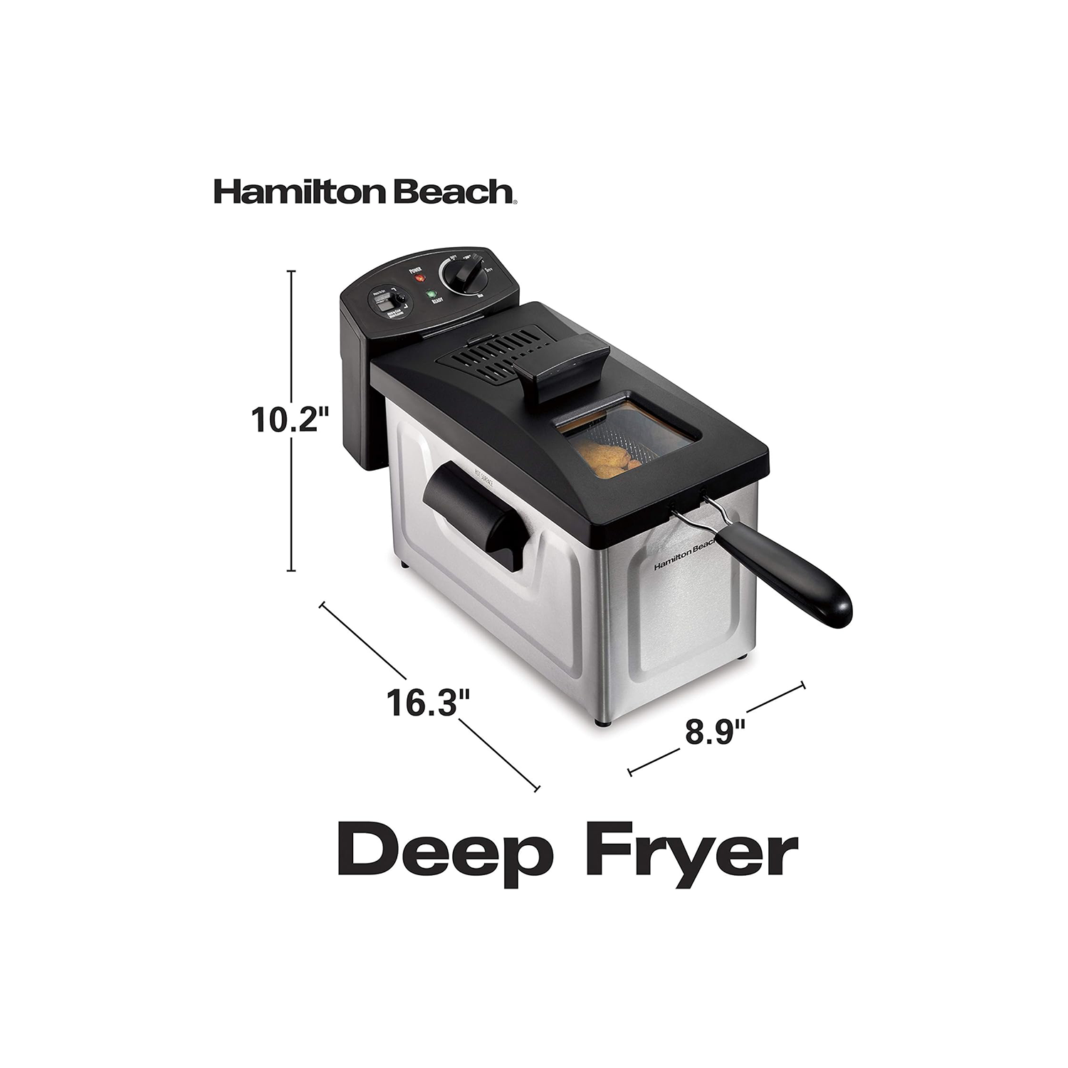 Hamilton Beach 3L Stainless Steel Deep Fryer 35033C