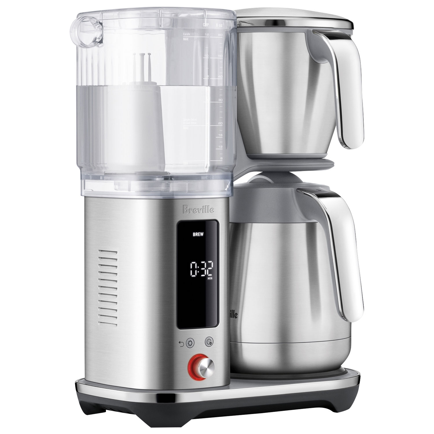 Cafetière de luxe isotherme de Breville - 12 tasses - Acier inoxydable brossé