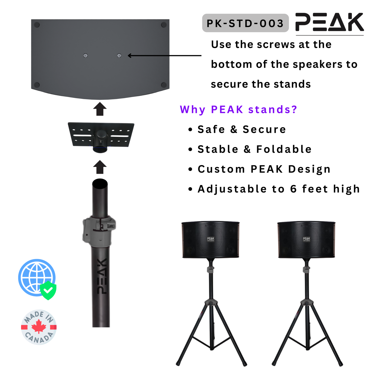 Système de karaoké STAGE I ELITE PRO+ de PEAK Karaoke - 1200&nbsp;W