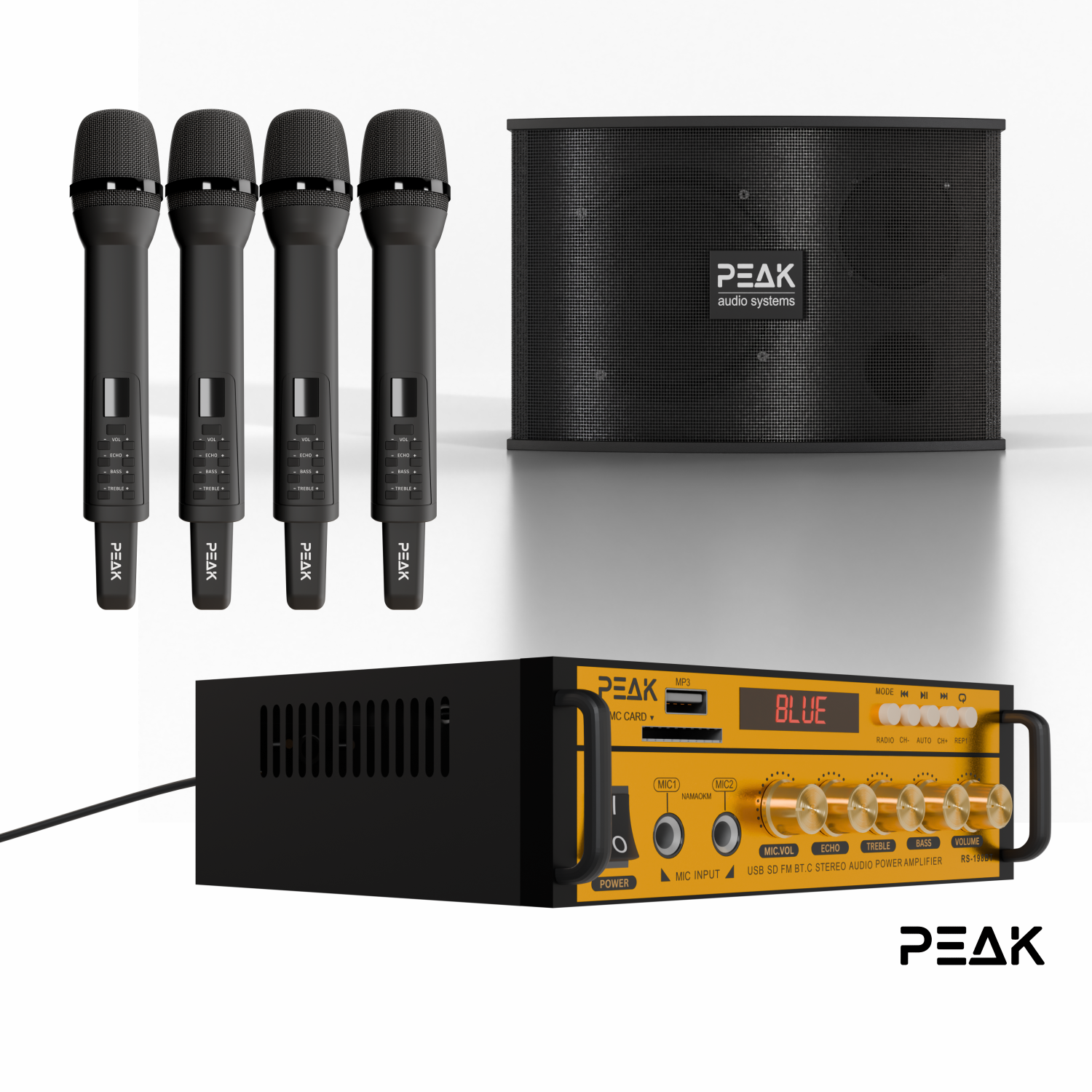 PEAK Karaoke GOLD PRO+ STAGE I Karaoke System - 600W