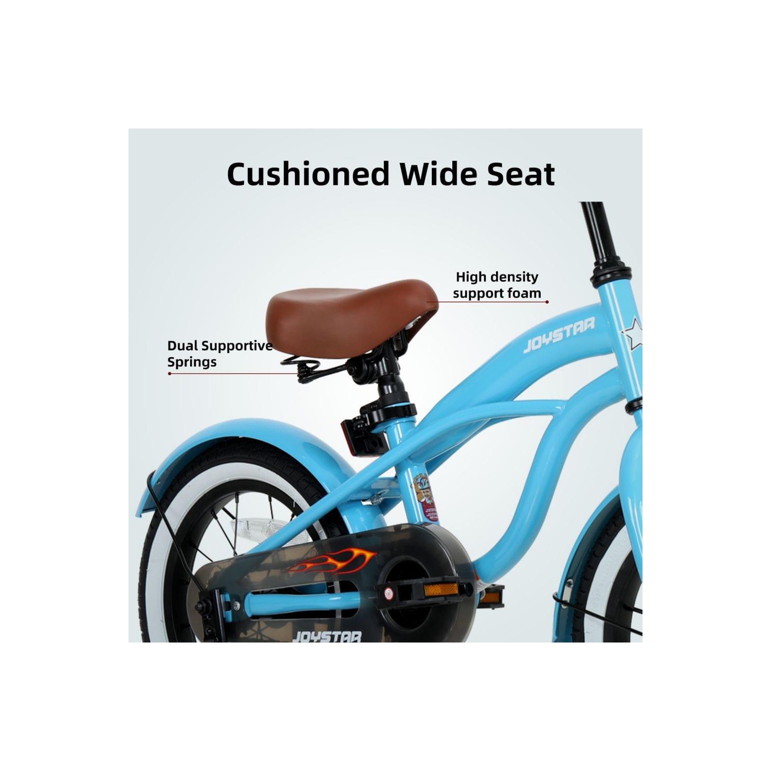 Vélo JOYSTAR pour enfants de 16 po avec roues d'entraînement pour enfants âgés de 4-7 à 7 ans Jeunes filles Vélo de plage Cruiser pour enfants