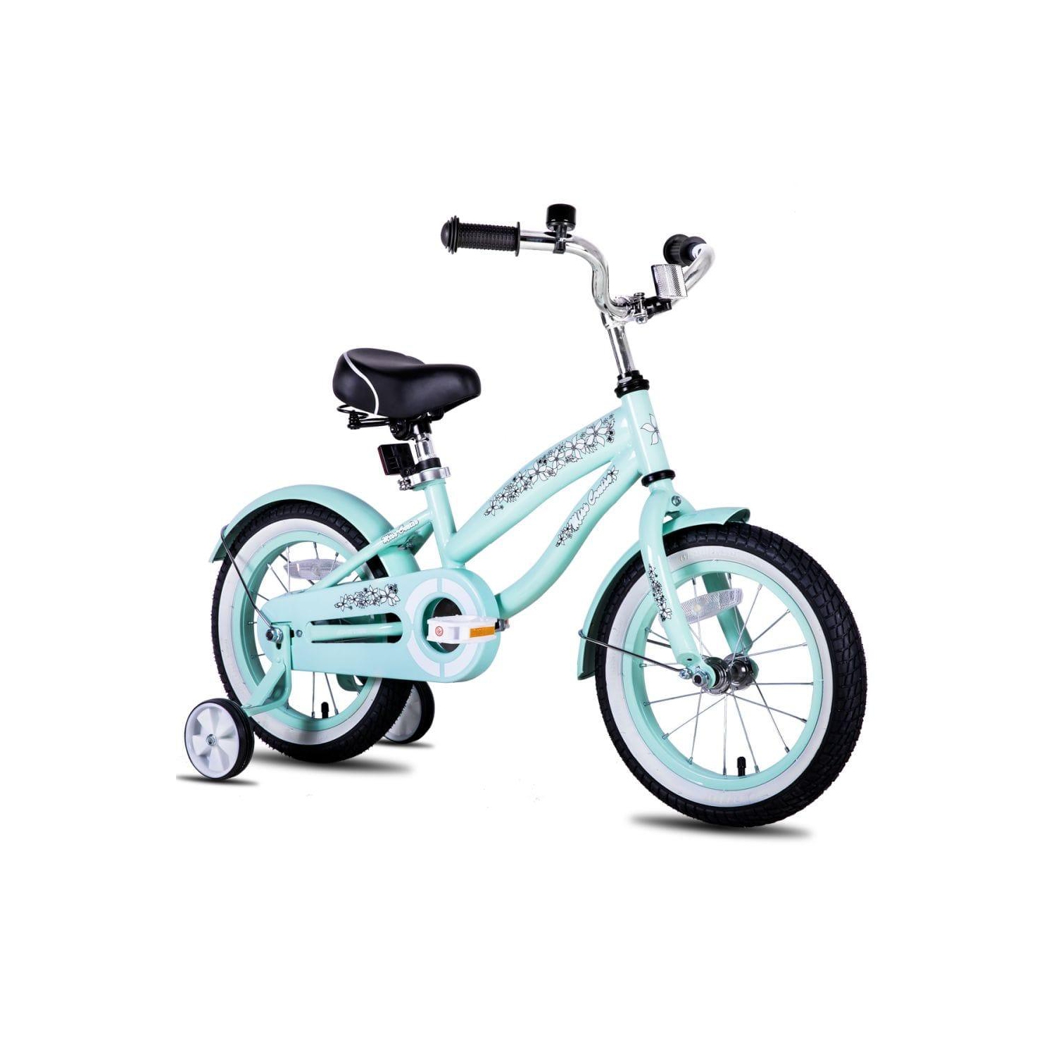 JOYSTAR 12 Inch Kids Bike with Training Wheels for Ages 2-4 Years Old Girls Bike Toddler Bike Beach Cruiser Kids Bicycle Green