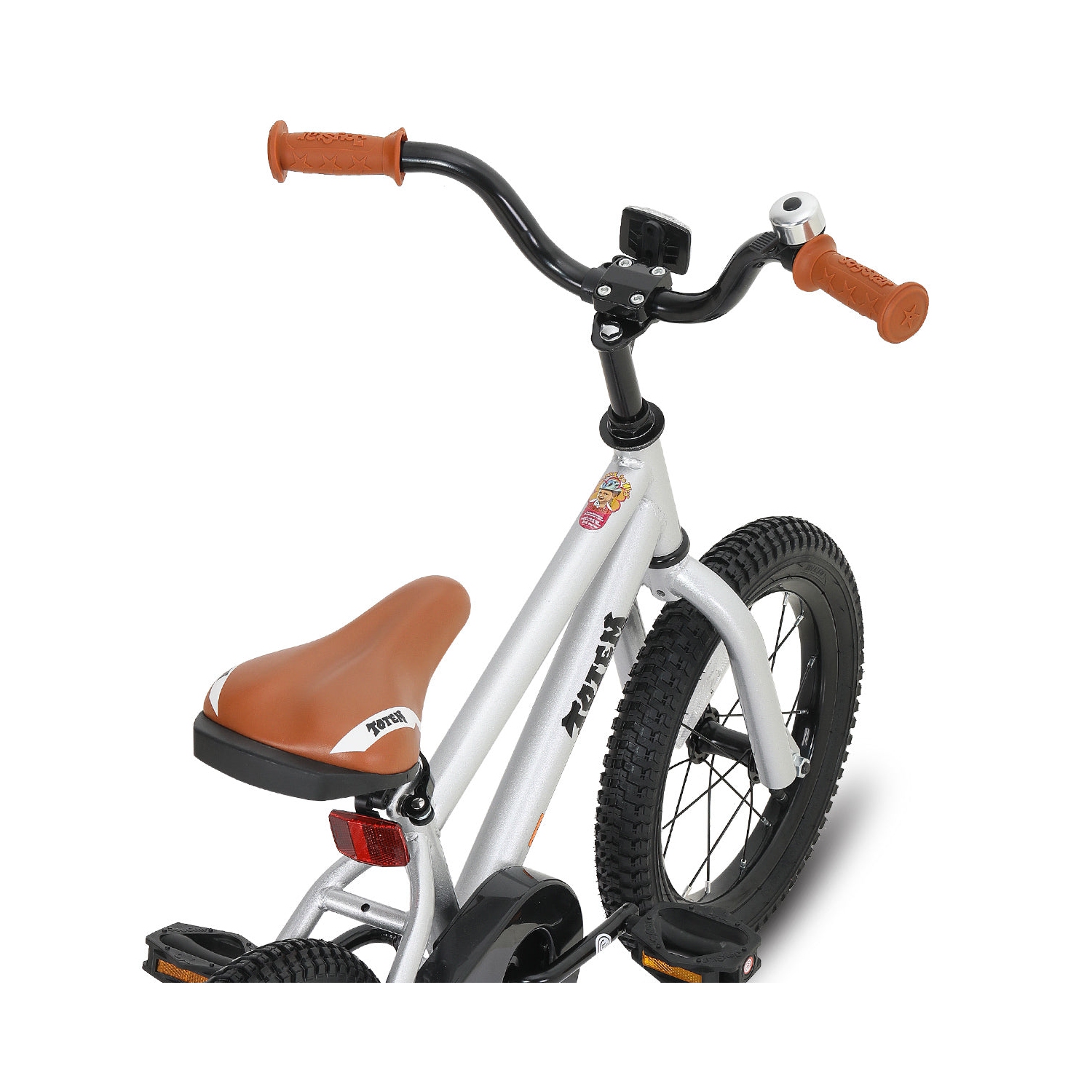 JOYSTAR TOTEM 12 Inch Kids Bike for 2-4 Year Old Boys, Girls’ Gift Bicycle with Training Wheels, BMX Style, 85% Assembled, Silver