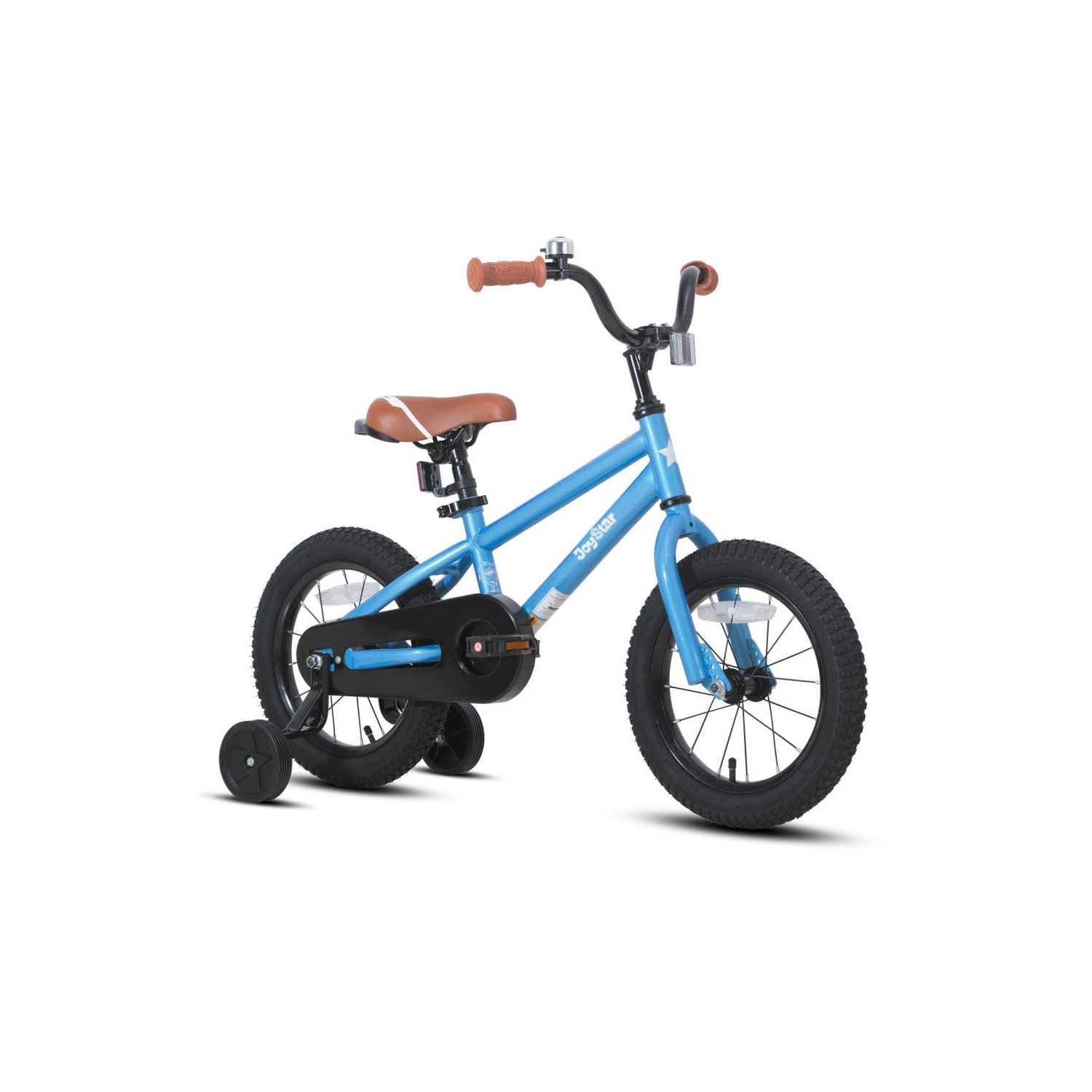 JOYSTAR TOTEM 12 Inch Kids Bike for 2-4 Year Old Boys, Girls’ Gift Bicycle with Training Wheels, BMX Style, 85% Assembled, Blue