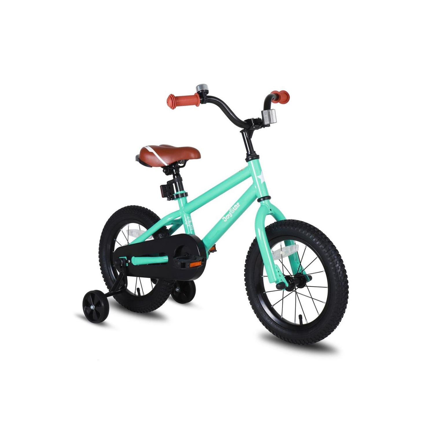 JOYSTAR TOTEM 18 Inch Kids Bike for 5-8 Year Children, Boys’ Birthday Gift Youth Bicycle with Kickstand, BMX Style, Green