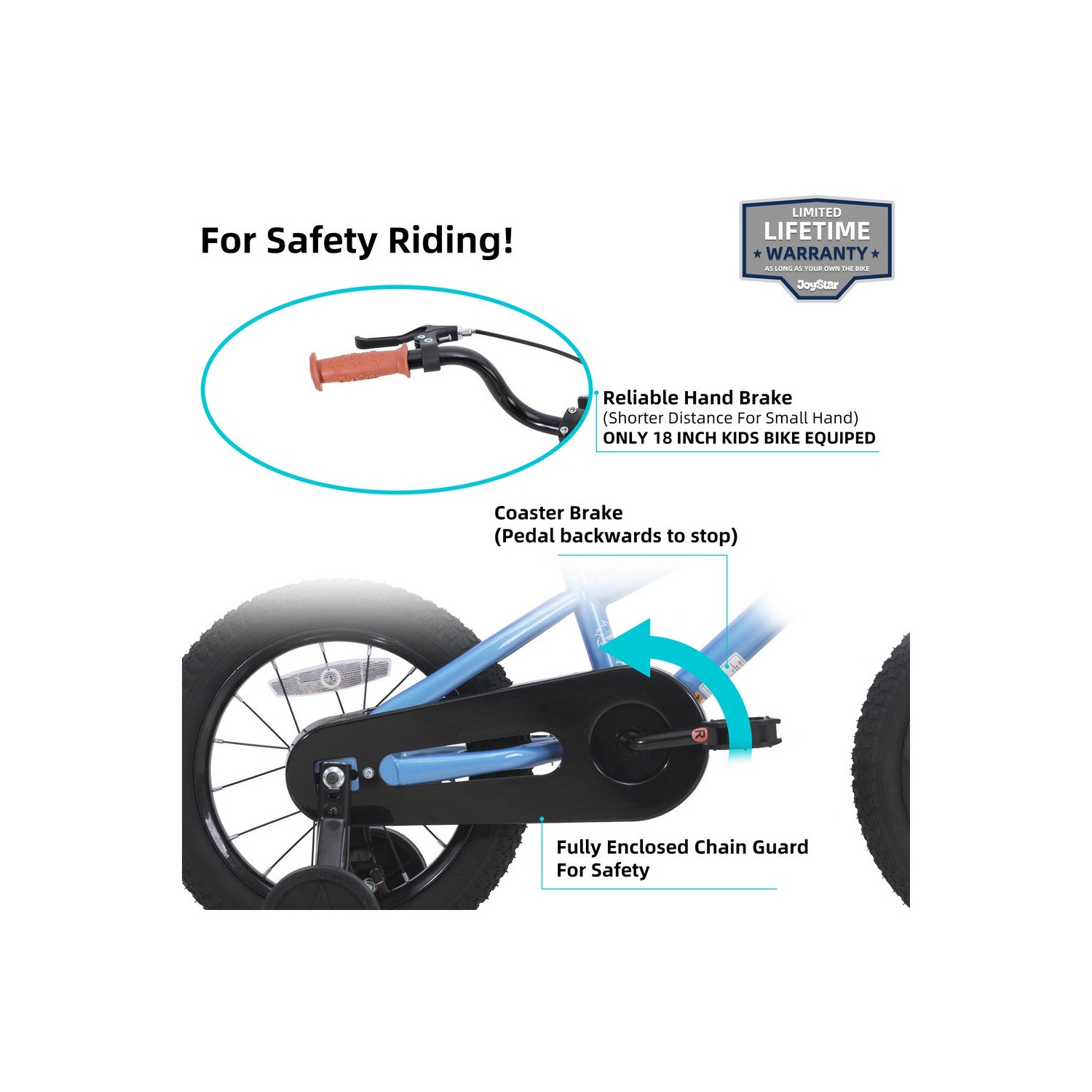 JOYSTAR TOTEM 20 Inch Kids Bike for 7-10 Year Kids, Children Bicycle with Kickstand, BMX Design, Blue