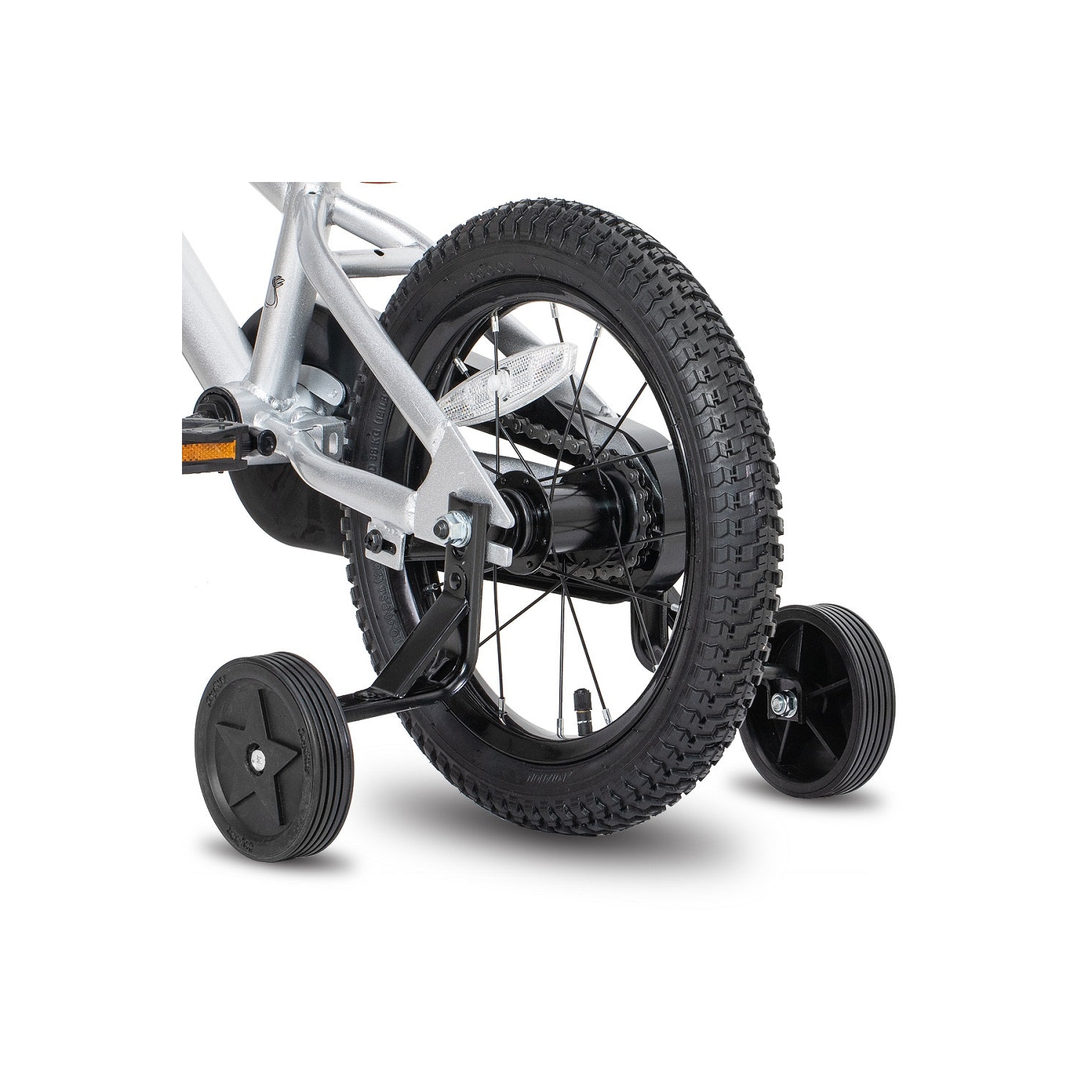 JOYSTAR TOTEM 18 Inch Kids Bike for 5-8 Year Children, Boys’ Birthday Gift Youth Bicycle with Kickstand, BMX Style, Silver