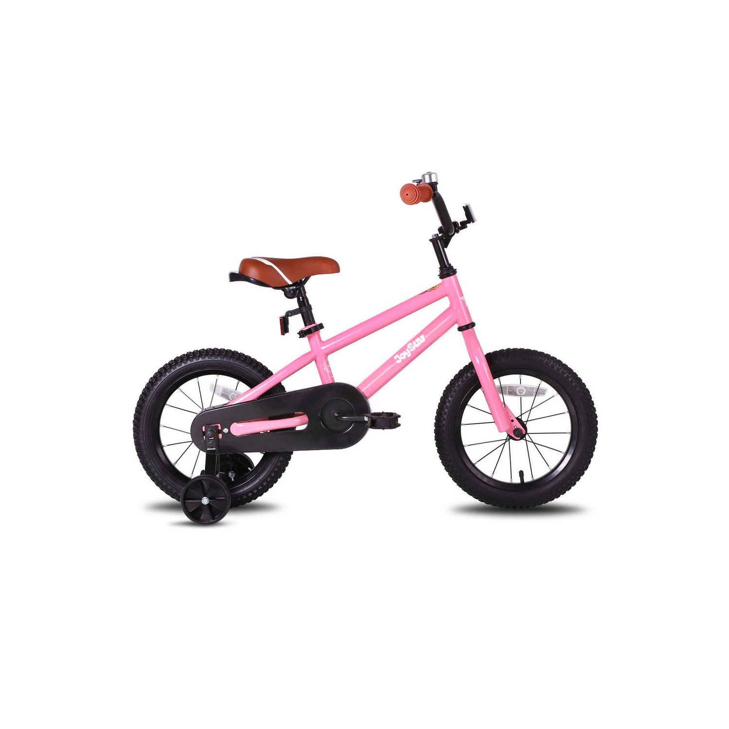 JOYSTAR TOTEM 16 Inch Toddler Bike for 4-7 Year Kids, Girls’ Present Bicycle with Training Wheels, BMX Style, 85% Assembled, Pink