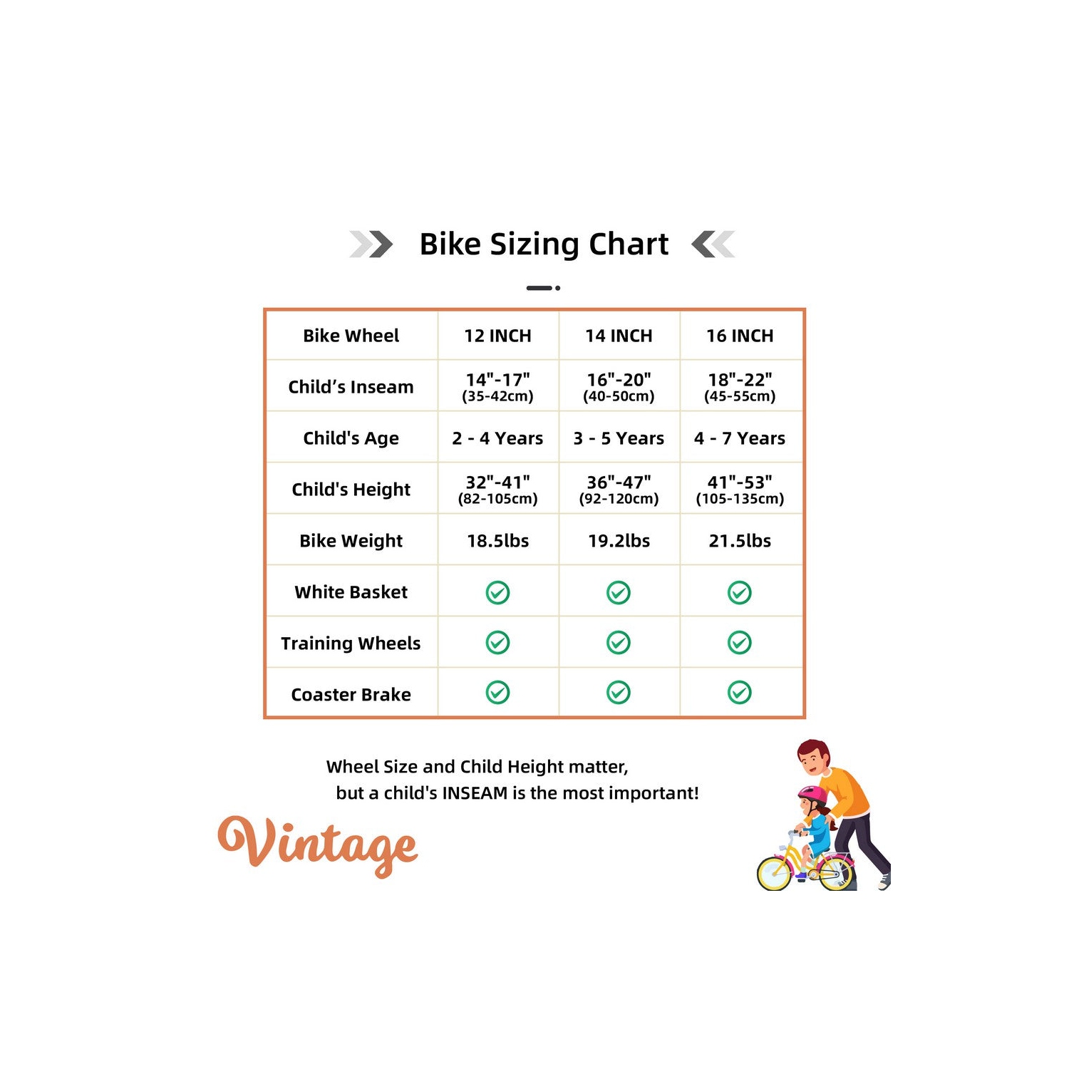 Vélo Vintage pour filles JOYSTAR de 16&nbsp;po pour enfants de 4-7 à 7 ans | Vélo pour enfants avec roues et panier d'entraînement | Vélo pour