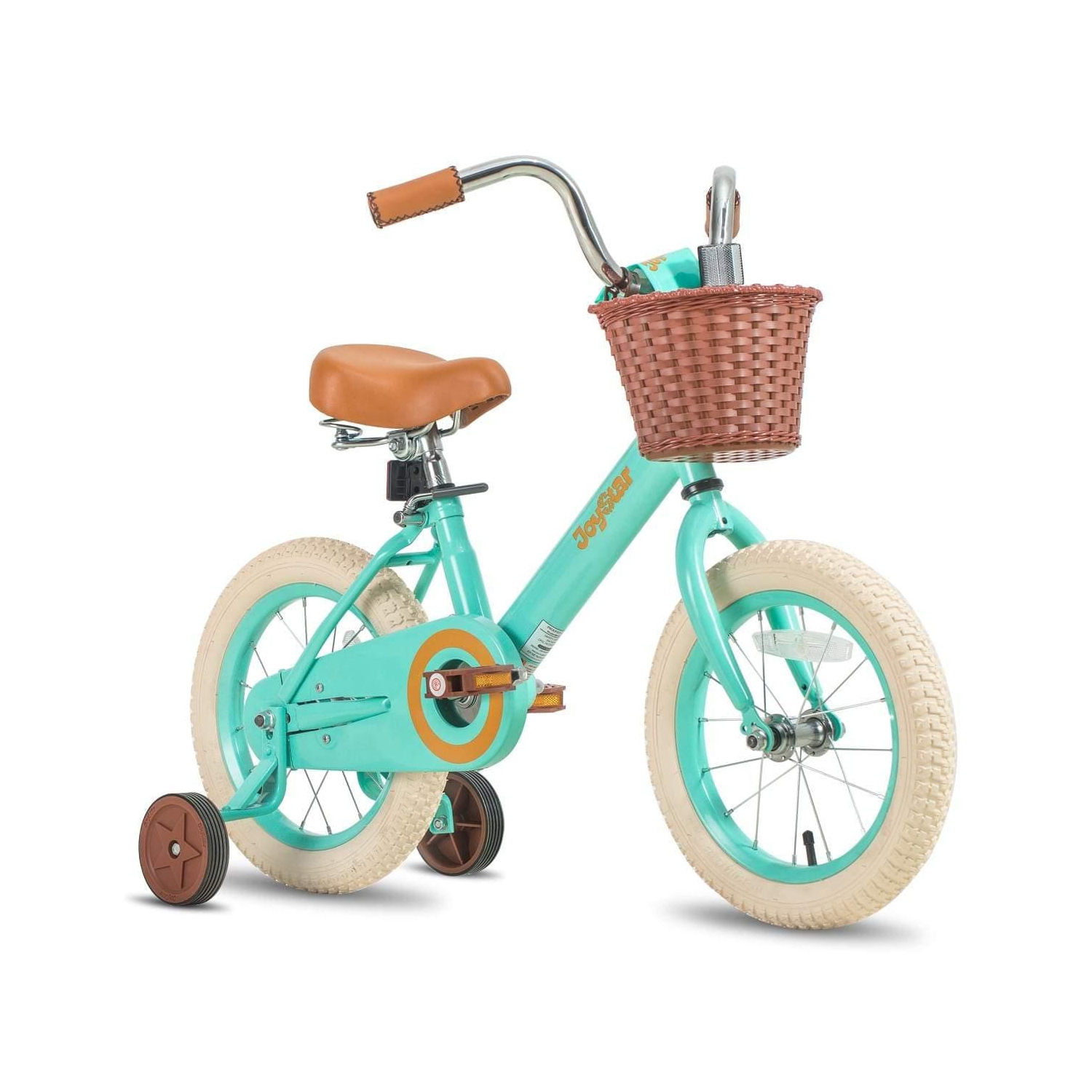 JOYSTAR 16 Inch Vintage Girls Bike for Ages 4-7 Years | Kids Bike with Training Wheels & Basket | Toddler Bicycle