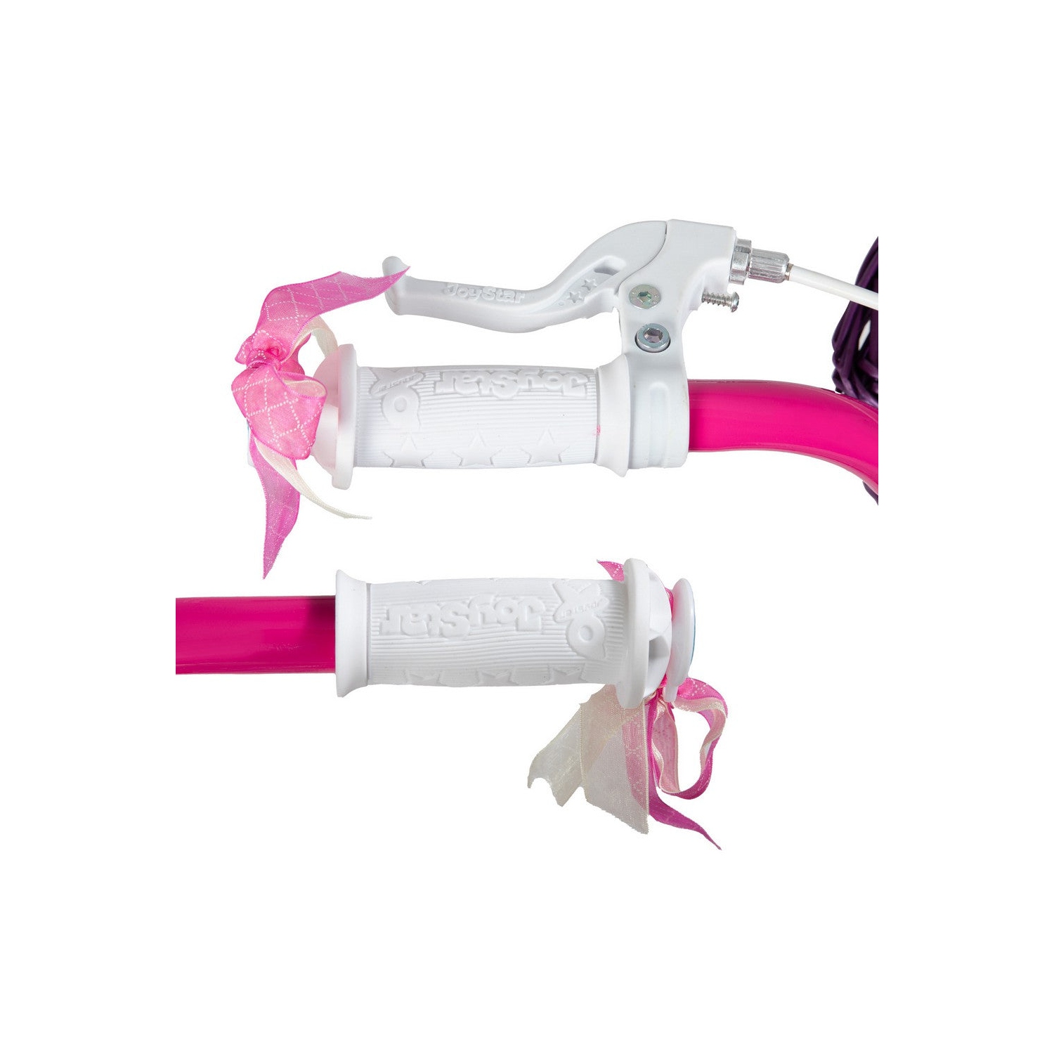 JOYSTAR Unicorn 12 Inch Girls Bike for Ages 2-4 Years | Princess-Themed Toddler Bike with Training Wheels, Doll Seat, Basket & Streamers | Fuchsia