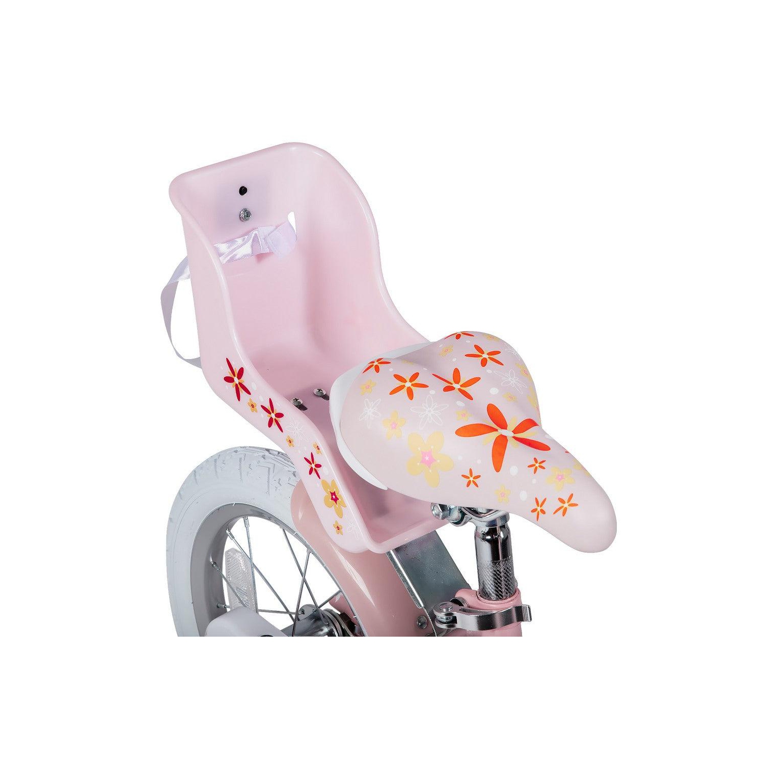 Vélo pour filles JOYSTAR Unicorn de 14&nbsp;po pour les enfants de 3-5 à 7 ans | Vélo à thème des princesses avec roues d'entraînement, siège de