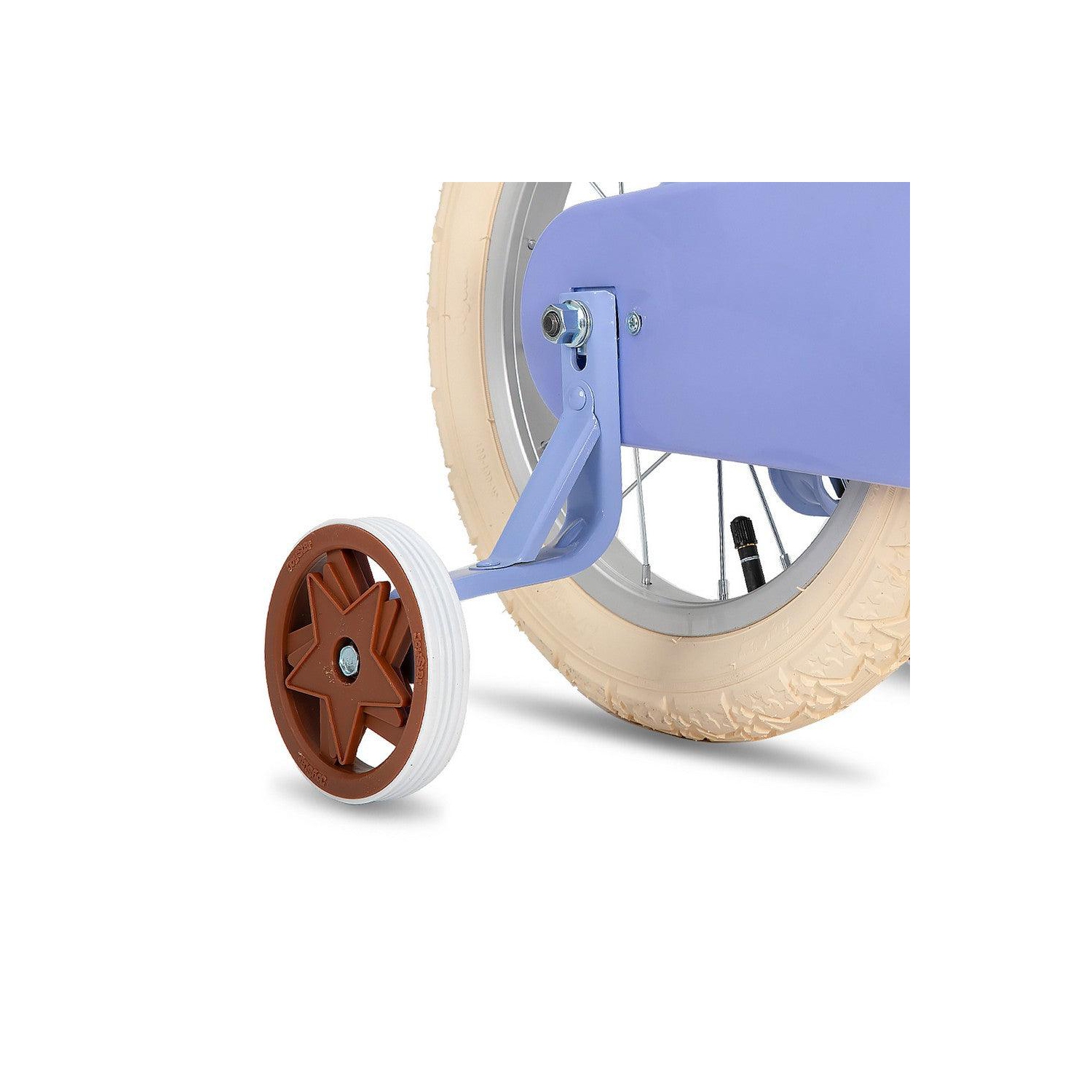 JOYSTAR Fantasy 12 Inch Toddler Bike for 3-4 Year Girls, Comes with Training Wheels, Basket, Rich Purple Look