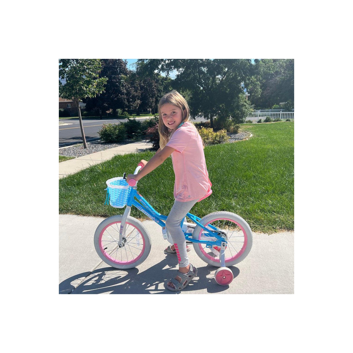 JOYSTAR Angel 12 Inch Girls Bicycle for Ages 2-4 Years | Toddler Bike with Training Wheels & Basket | 12" Kids Bike