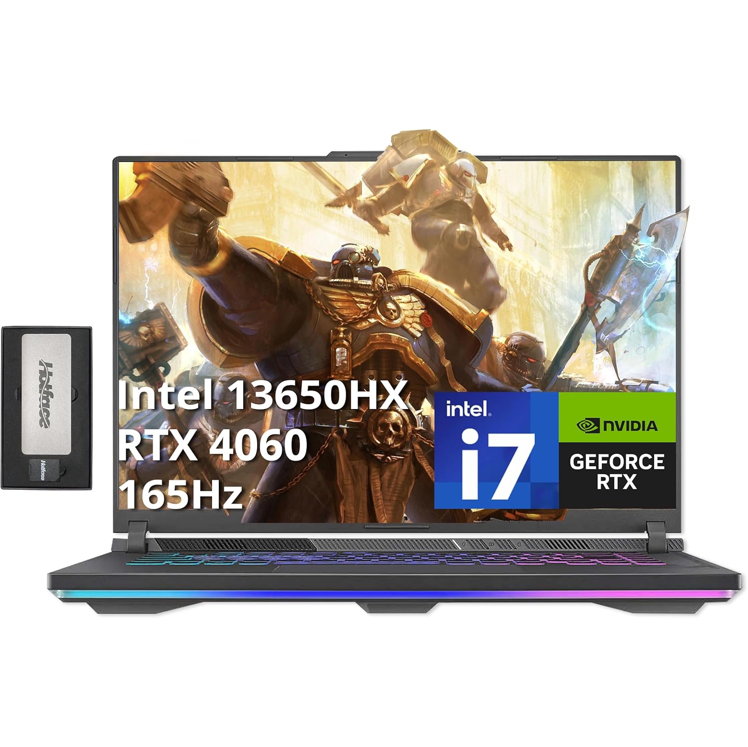 ASUS ROG Strix G16 16" 165Hz Display Gaming Laptop, NVIDIA GeForce RTX 4060, Intel Core i7-13650HX,4TB SSD, 64GB DDR5, Backlit Keyboard, Win11 Pro,Gray,256GB Docking Station Set