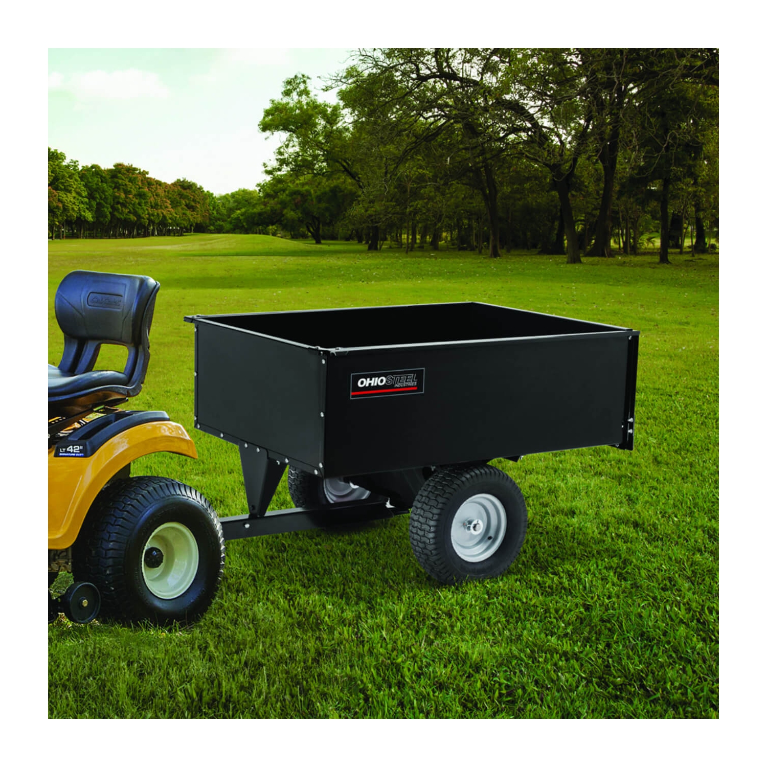 Chariot à benne pivotant en acier 16 pi³ d'Ohio