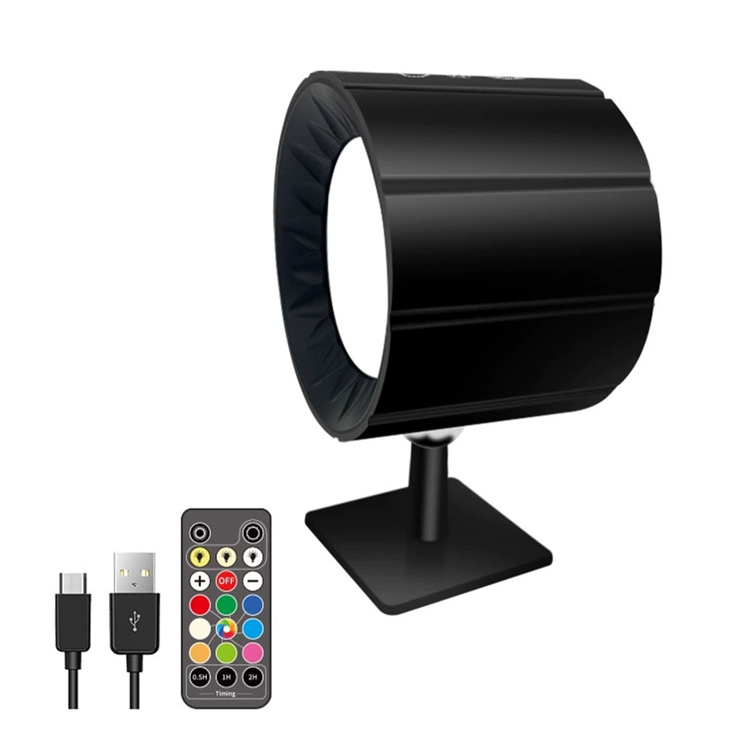 Lampe murale sans fil LED avec télécommande, lampe murale pivotante rechargeable à 360°, 3 couleurs pour chambre à coucher Salon