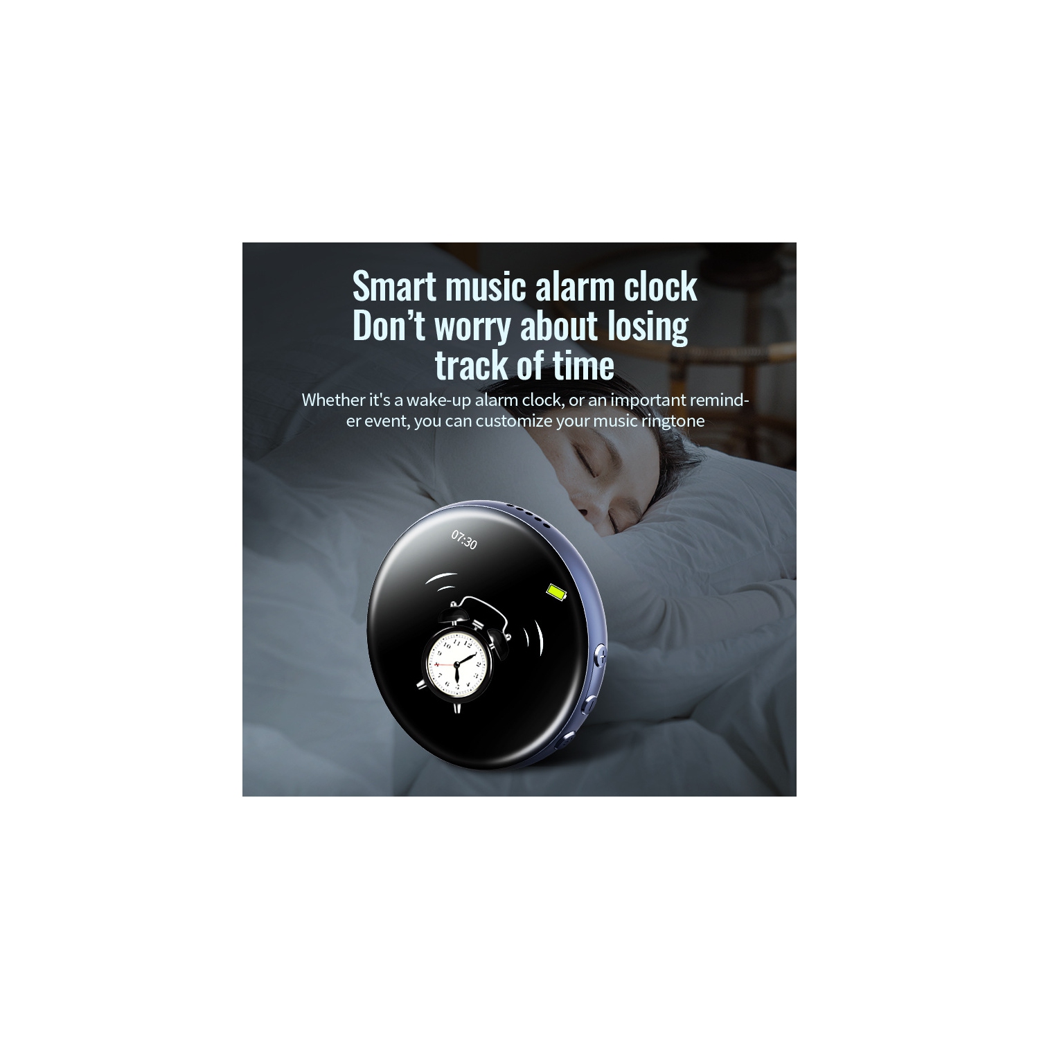 Enregistreur vocal numérique 64&nbsp;Go Mini lecteur MP3 à commande sonore, dictaphone portatif à suppression du bruit