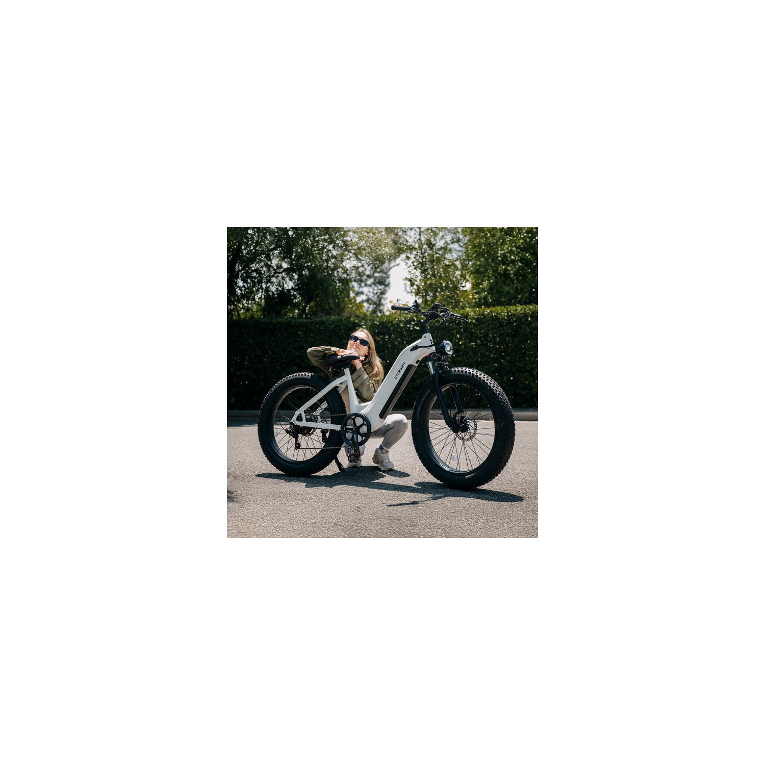 CYCROWN CycVerve Electric Bike for Adults With Racks & Fenders(1000W Motor/120KM Range/45KM/H Top Speed/ 26" x 4.0 Fat Tires) - Deep Gray