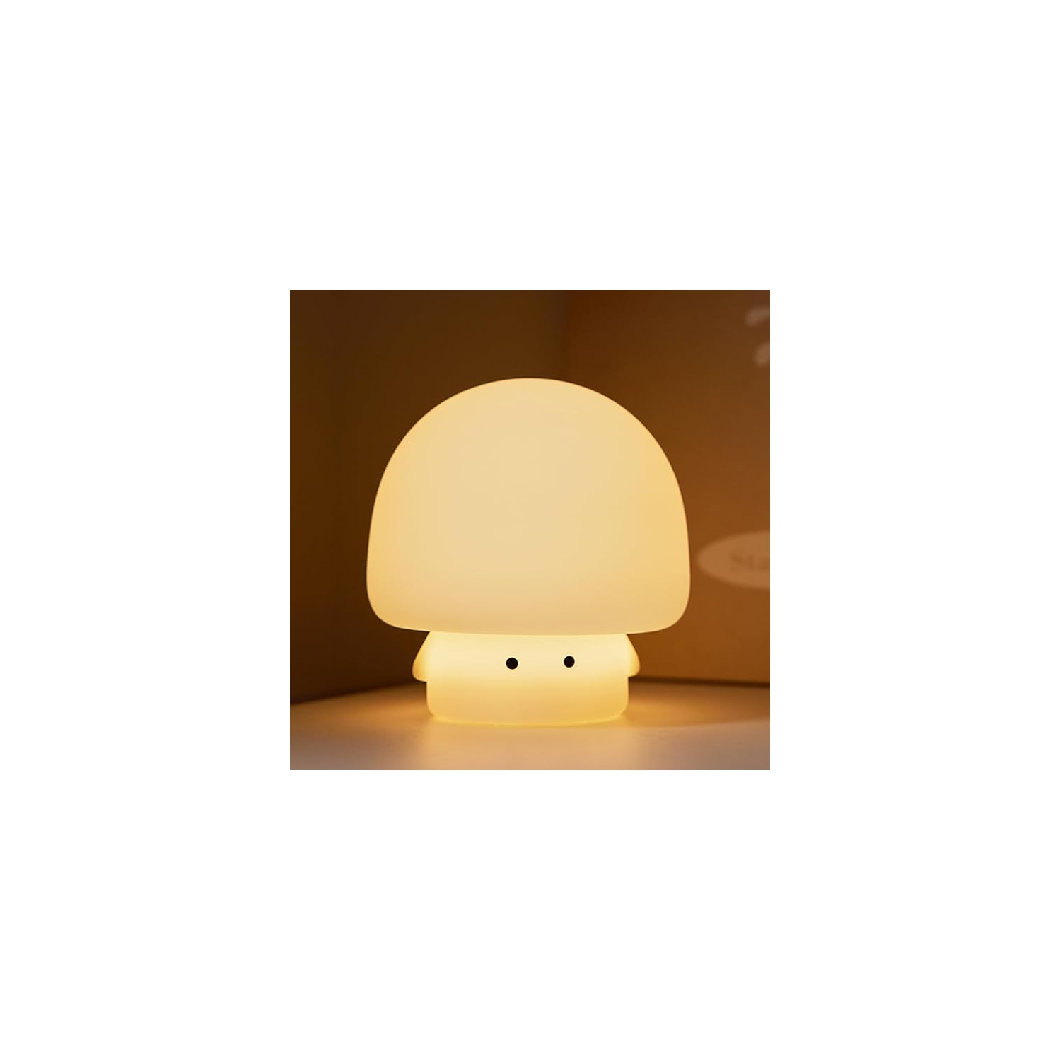 Cute Baby Night Light for Kids,Rechargeable Dimmable Silicone Nursery Toddler Animal Nightlight,Squishy Lamp for Night Stands(White)