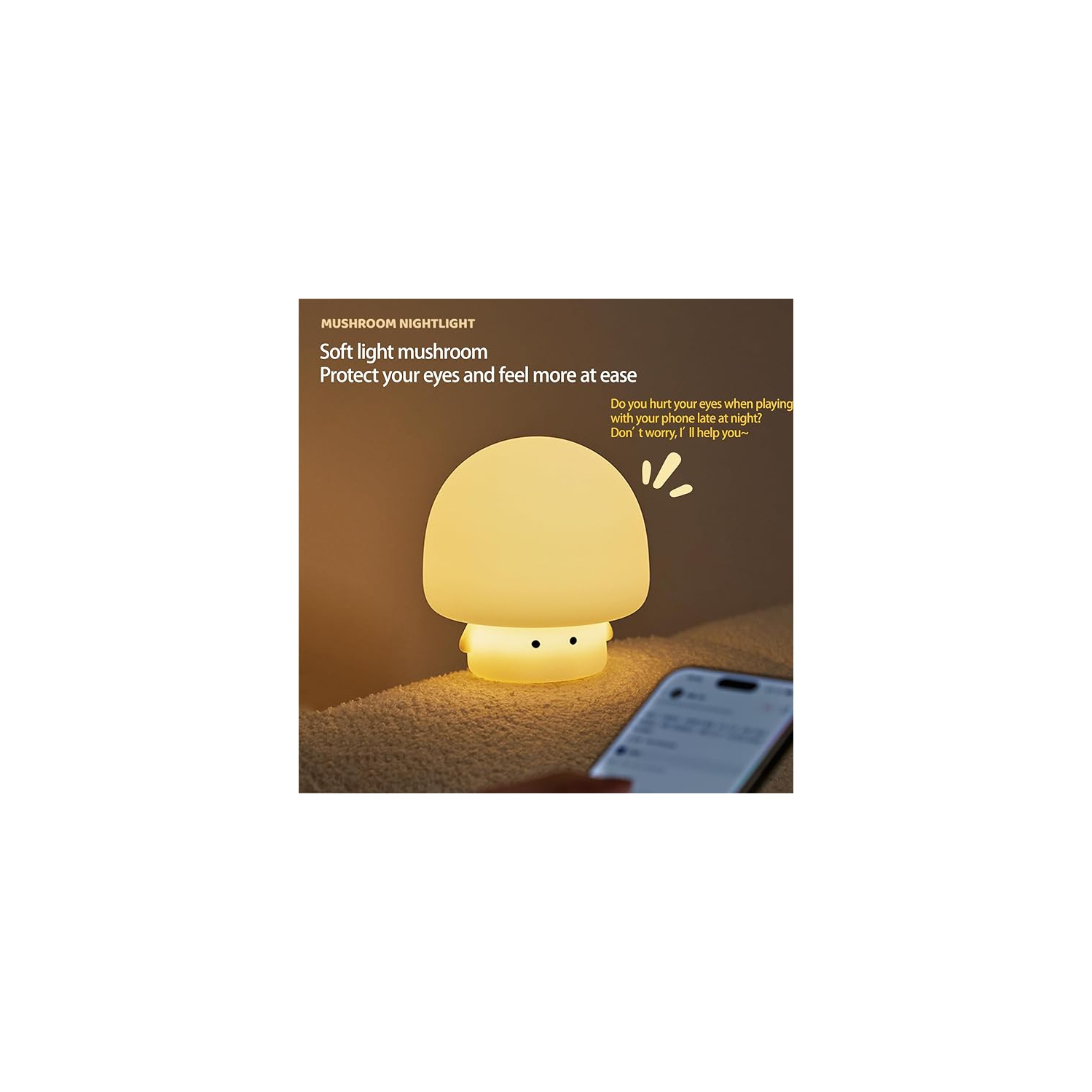 Cute Baby Night Light for Kids,Rechargeable Dimmable Silicone Nursery Toddler Animal Nightlight,Squishy Lamp for Night Stands(White)