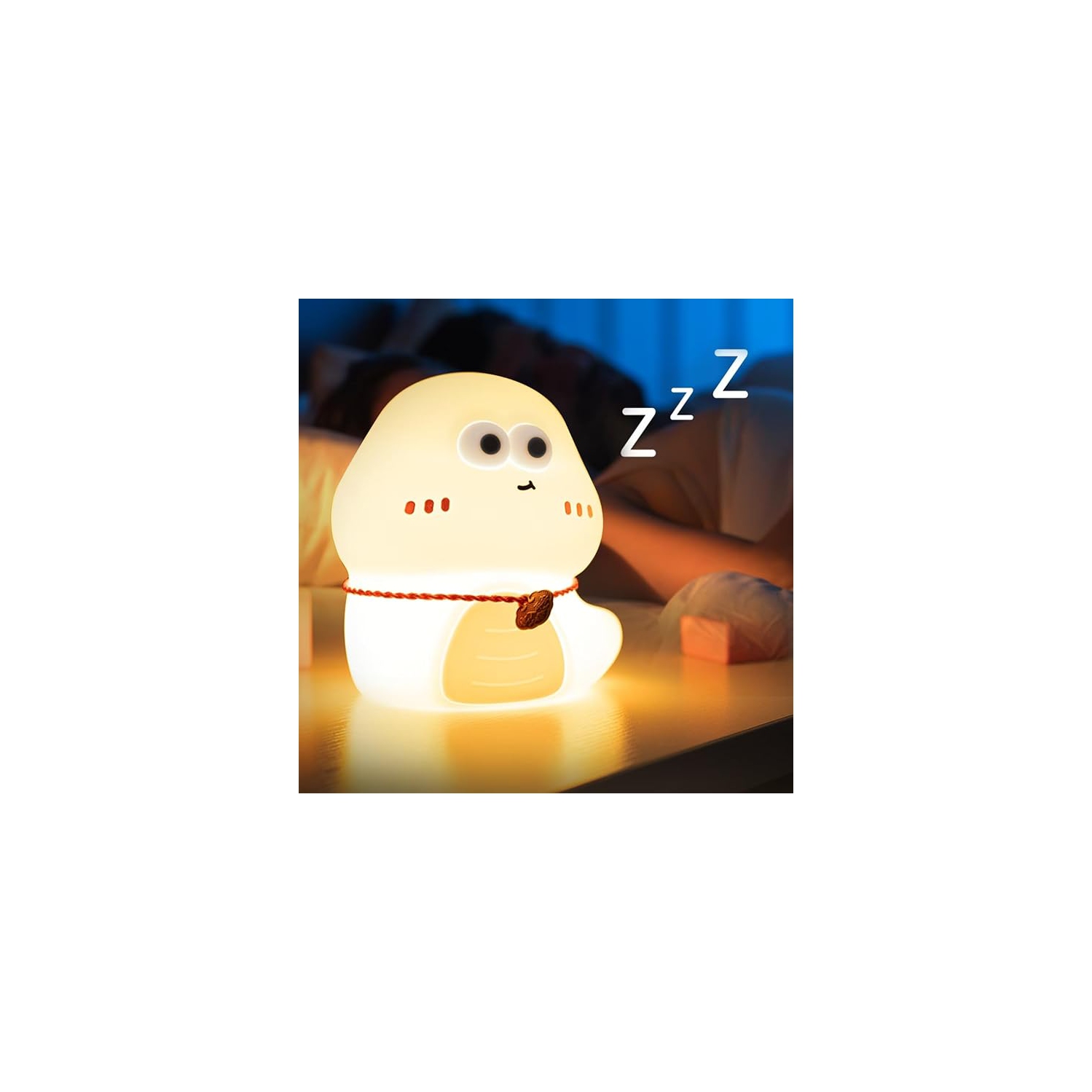 Cute Animal Night Light, Squishy Silicone Snake Nursery Night Lamp for Kids,Kawaii Bedside Nightlight with Nightlights as Gifts and Room Decor