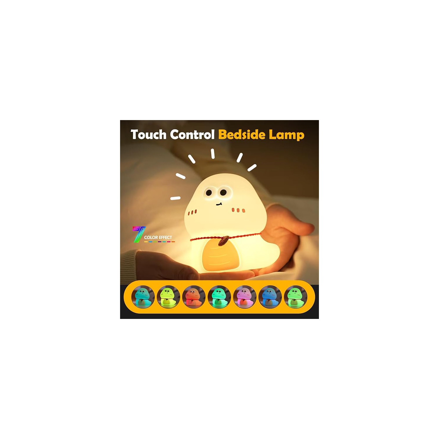 Cute Animal Night Light, Squishy Silicone Snake Nursery Night Lamp for Kids,Kawaii Bedside Nightlight with Nightlights as Gifts and Room Decor