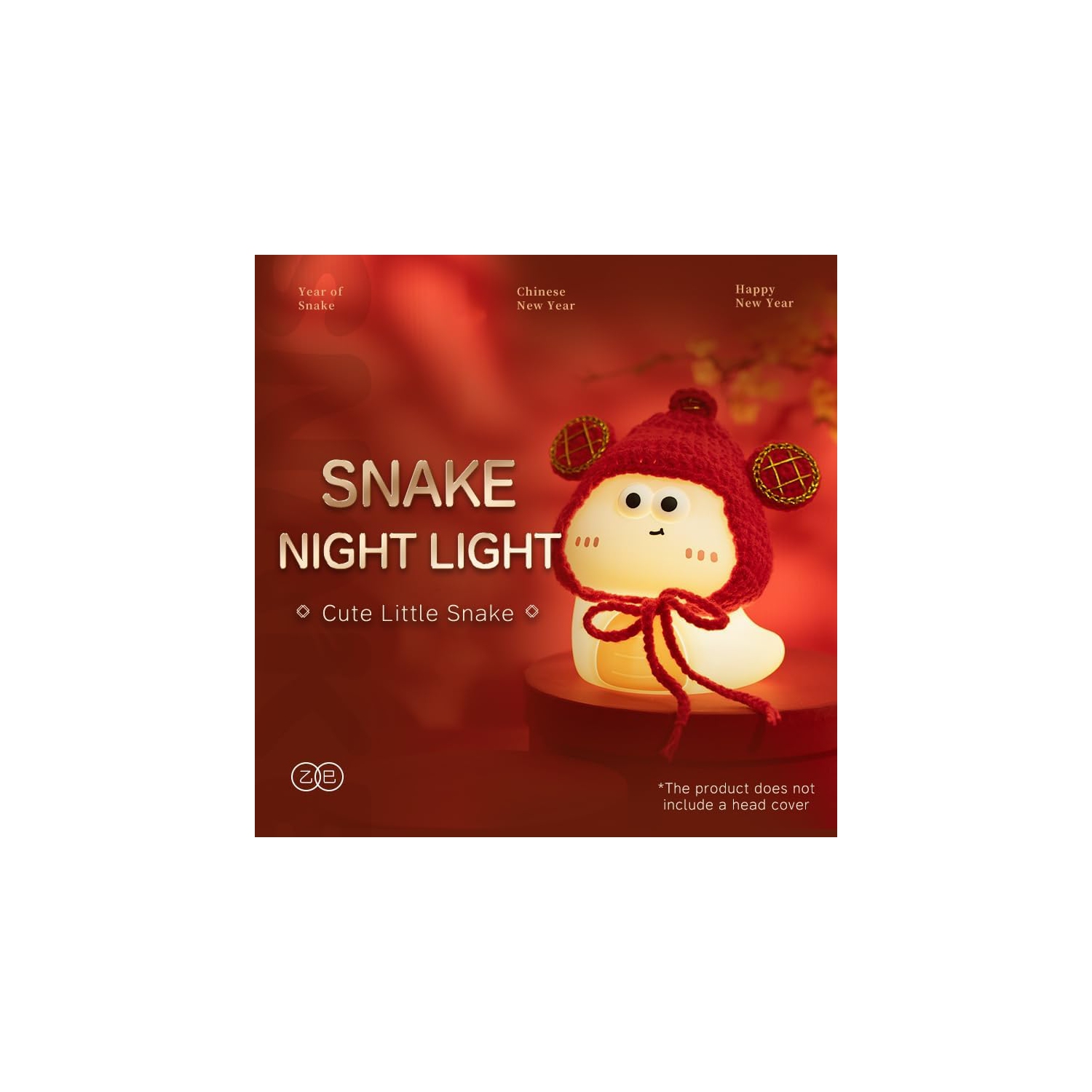 Cute Animal Night Light, Squishy Silicone Snake Nursery Night Lamp for Kids,Kawaii Bedside Nightlight with Nightlights as Gifts and Room Decor