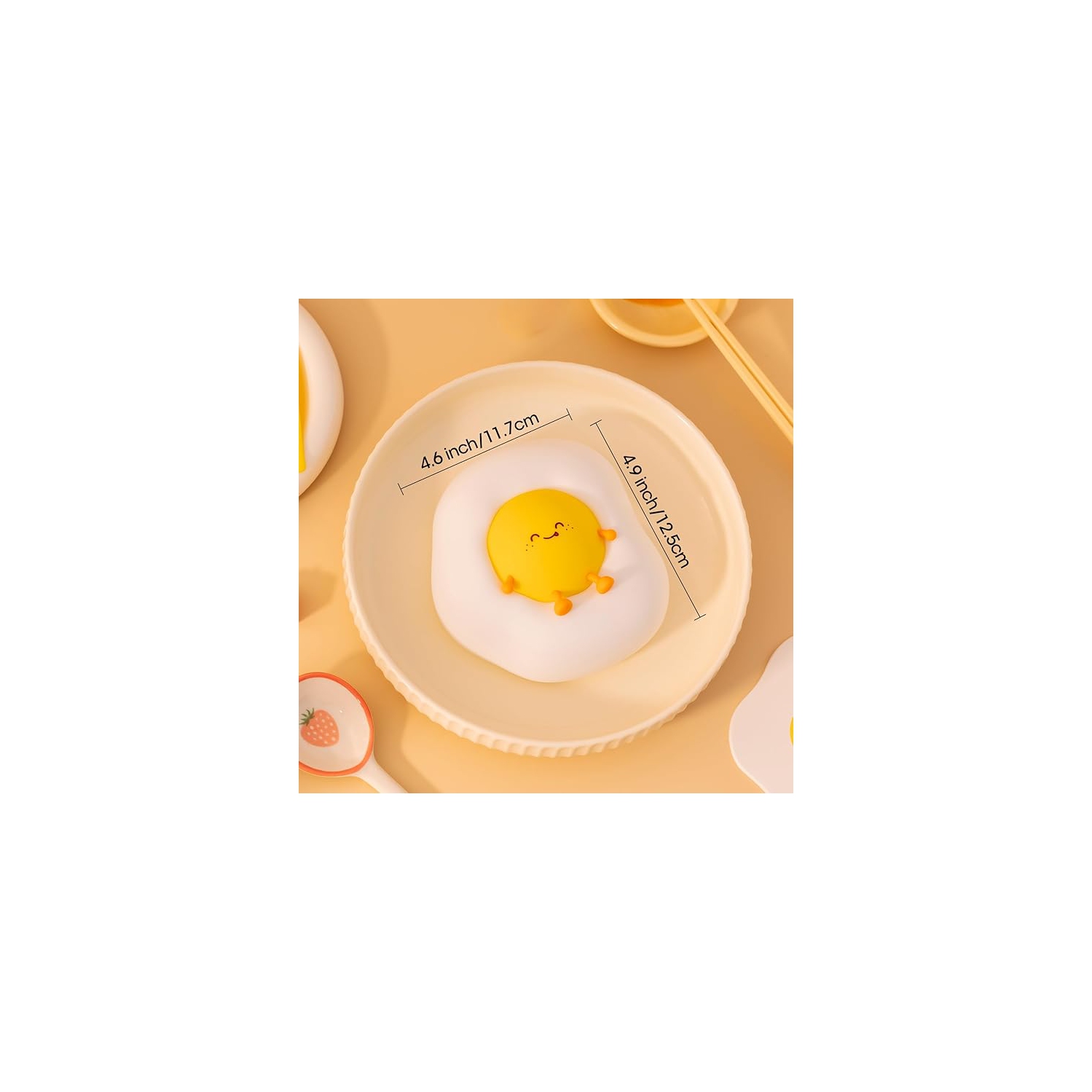 Veilleuses en forme d'oeuf frit pour tout-petits, enfants, bébé, lampe d'ambiance chaude pour la chambre de bébé, compagnon de sommeil